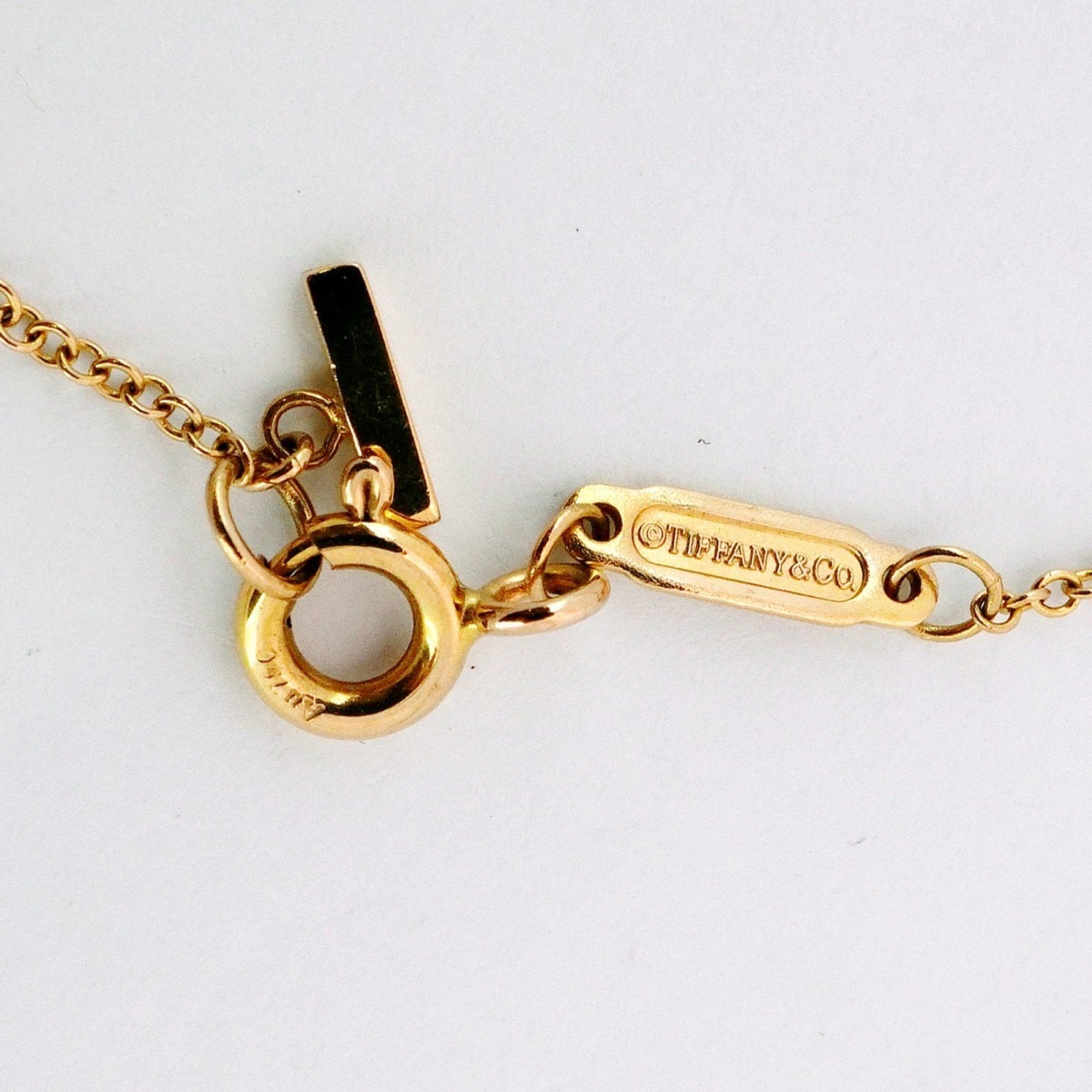 T Smile Pendant Necklace 18K Rose Gold