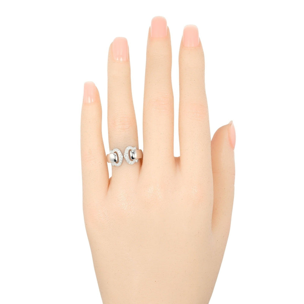 2C Bouclé Ring 18K White Gold and Diamond