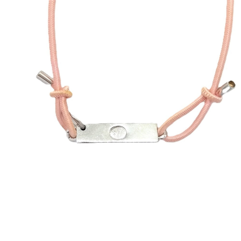 Choker Necklace Rubber Pink Plate
