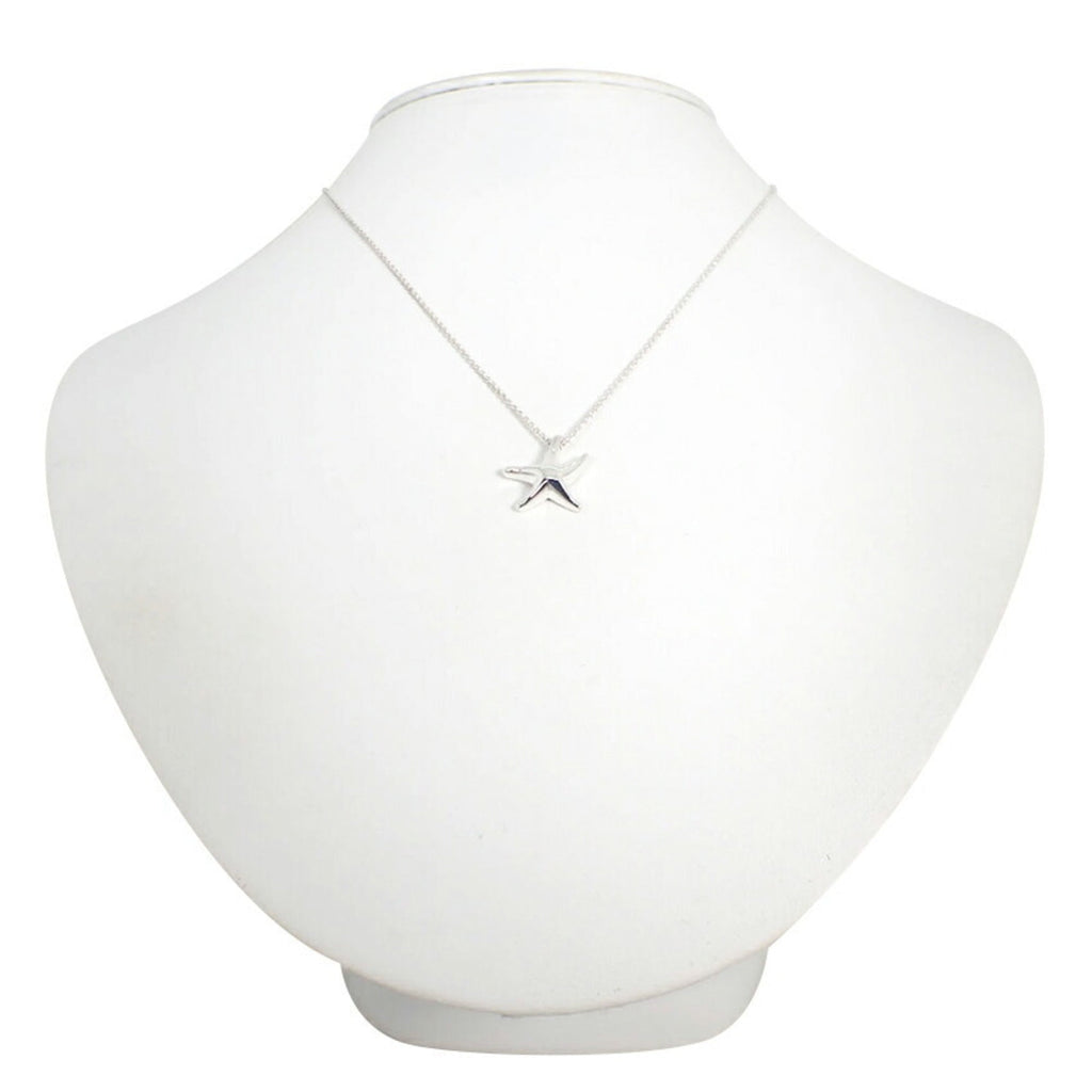 Starfish Pendant Necklace Sterling Silver