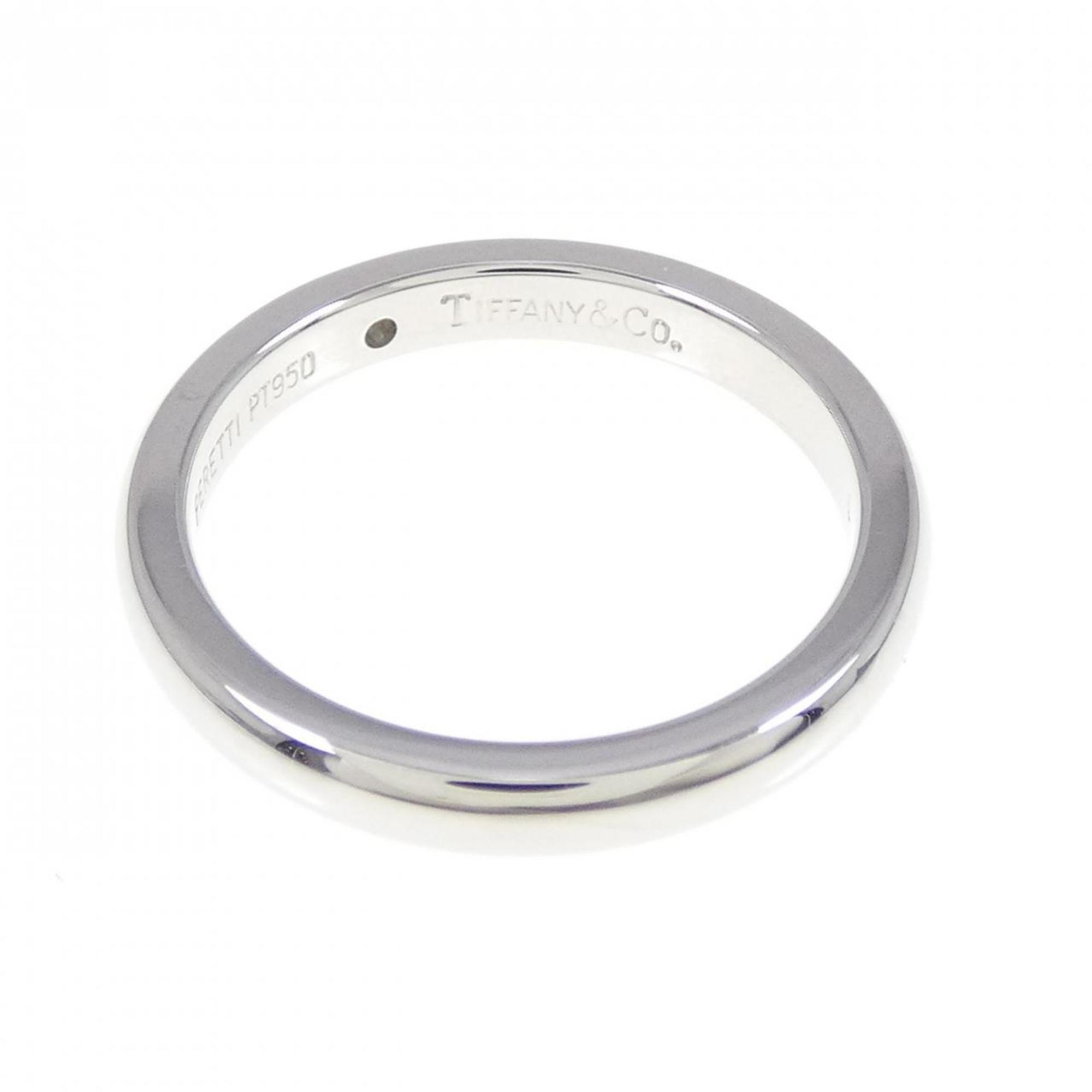 Band Ring Platinum with Diamond