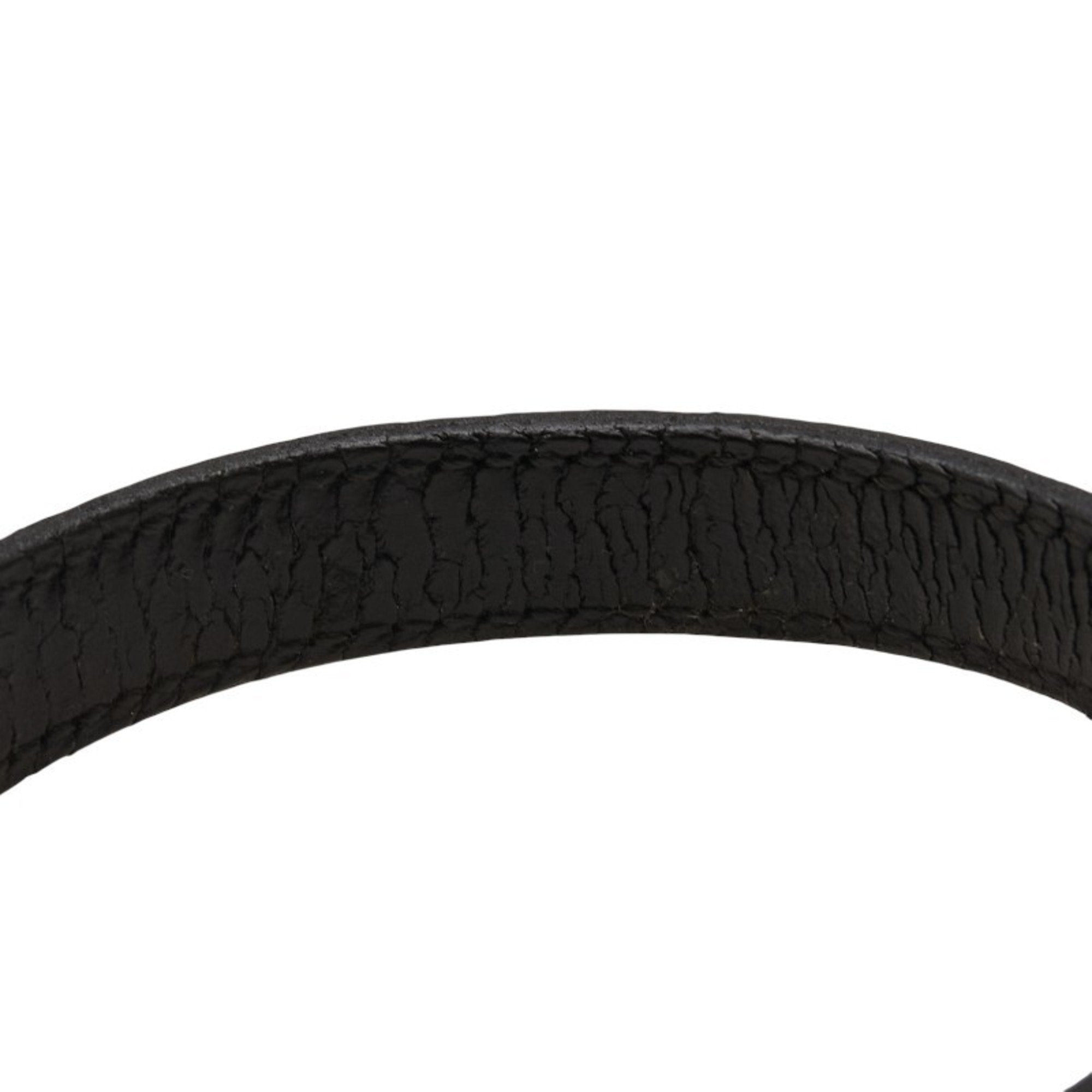 Kelly Bracelet Box Calf Leather Black and Silver