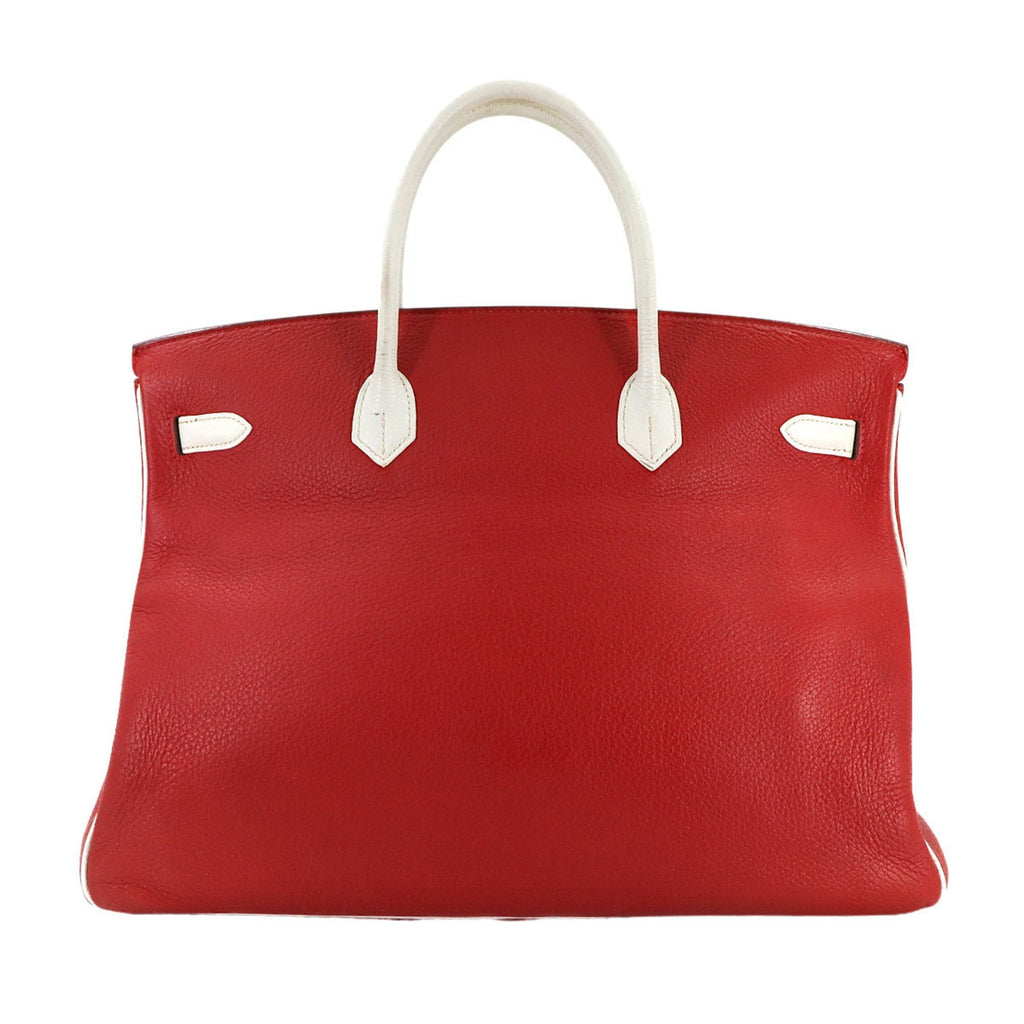 Birkin Handbag Red Togo with Palladium Hardware 35