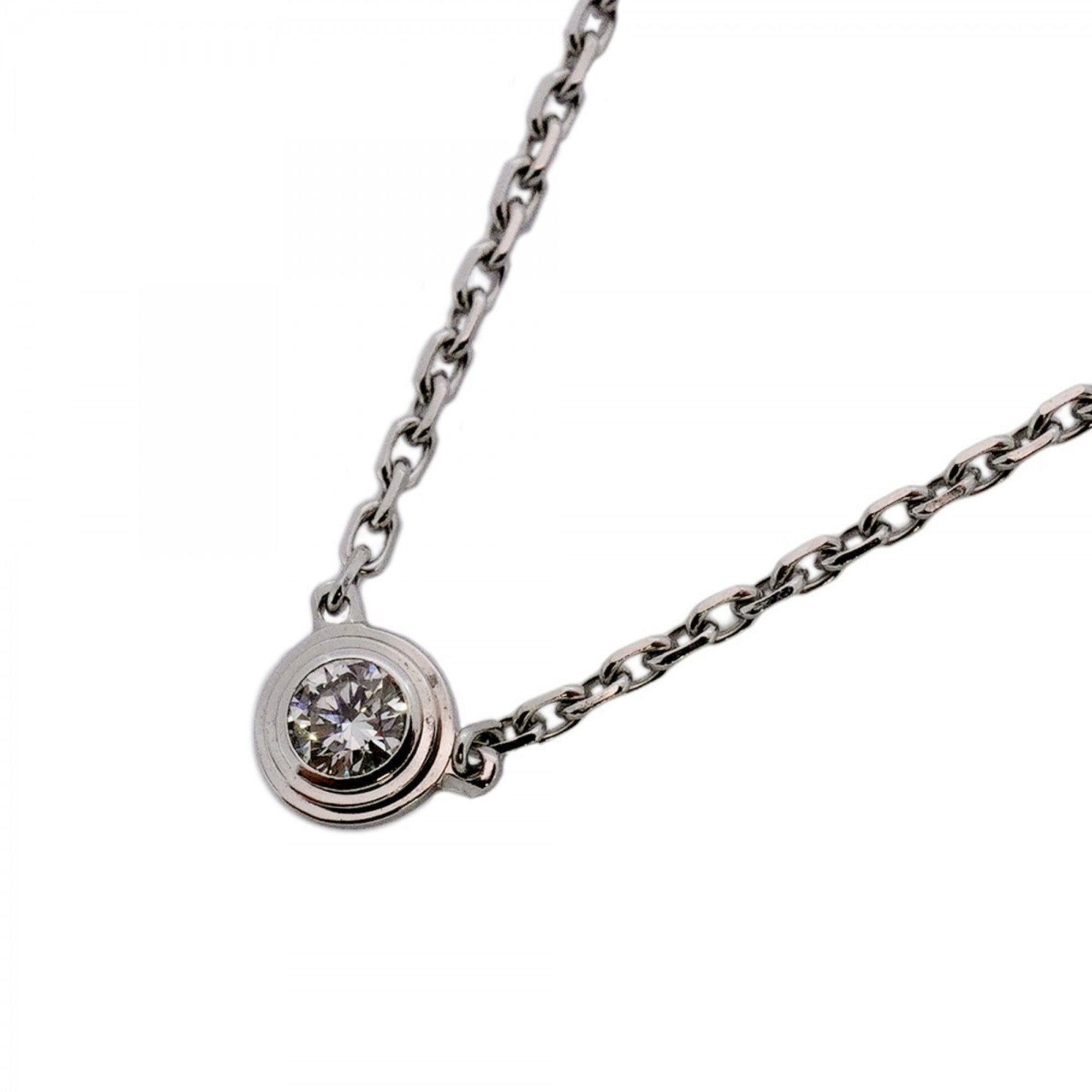 Pendant Necklace 18K White Gold with Diamond
