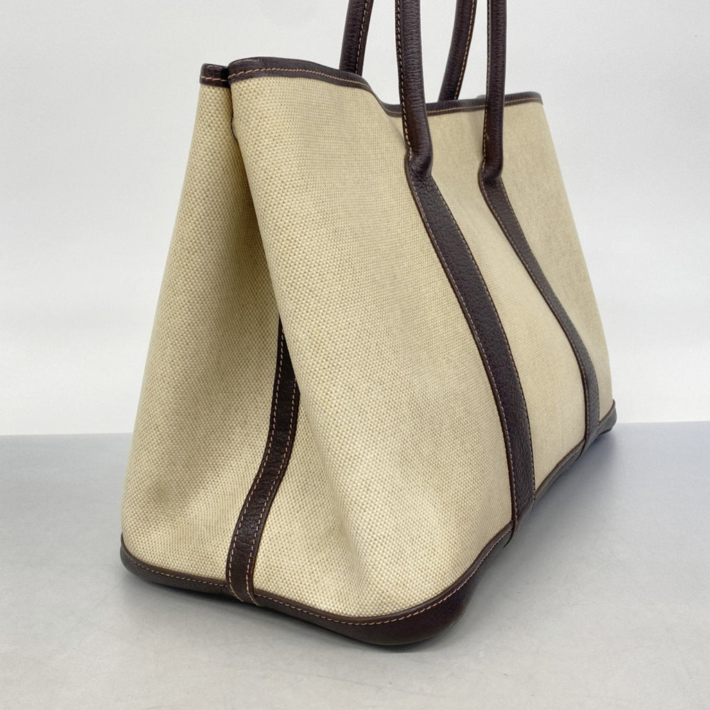 Garden Party Tote Toile and Leather 36