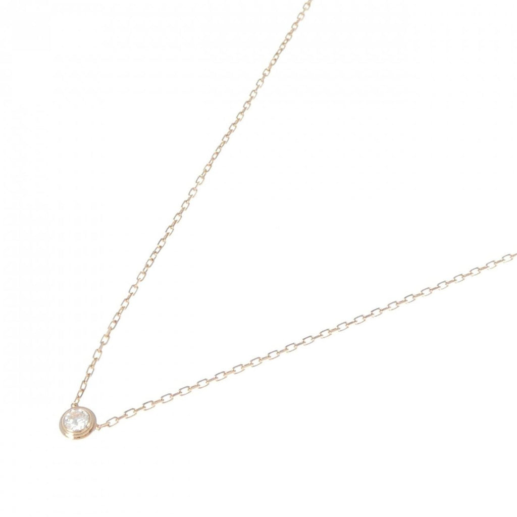 Pendant Necklace 18K Rose Gold Large with Diamond