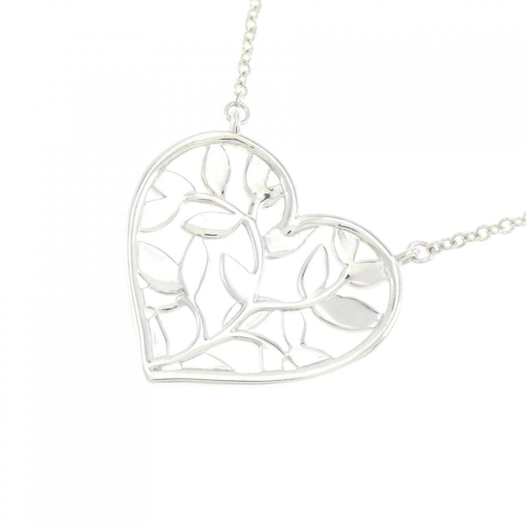 Olive Leaf Pendant Necklace Sterling Silver