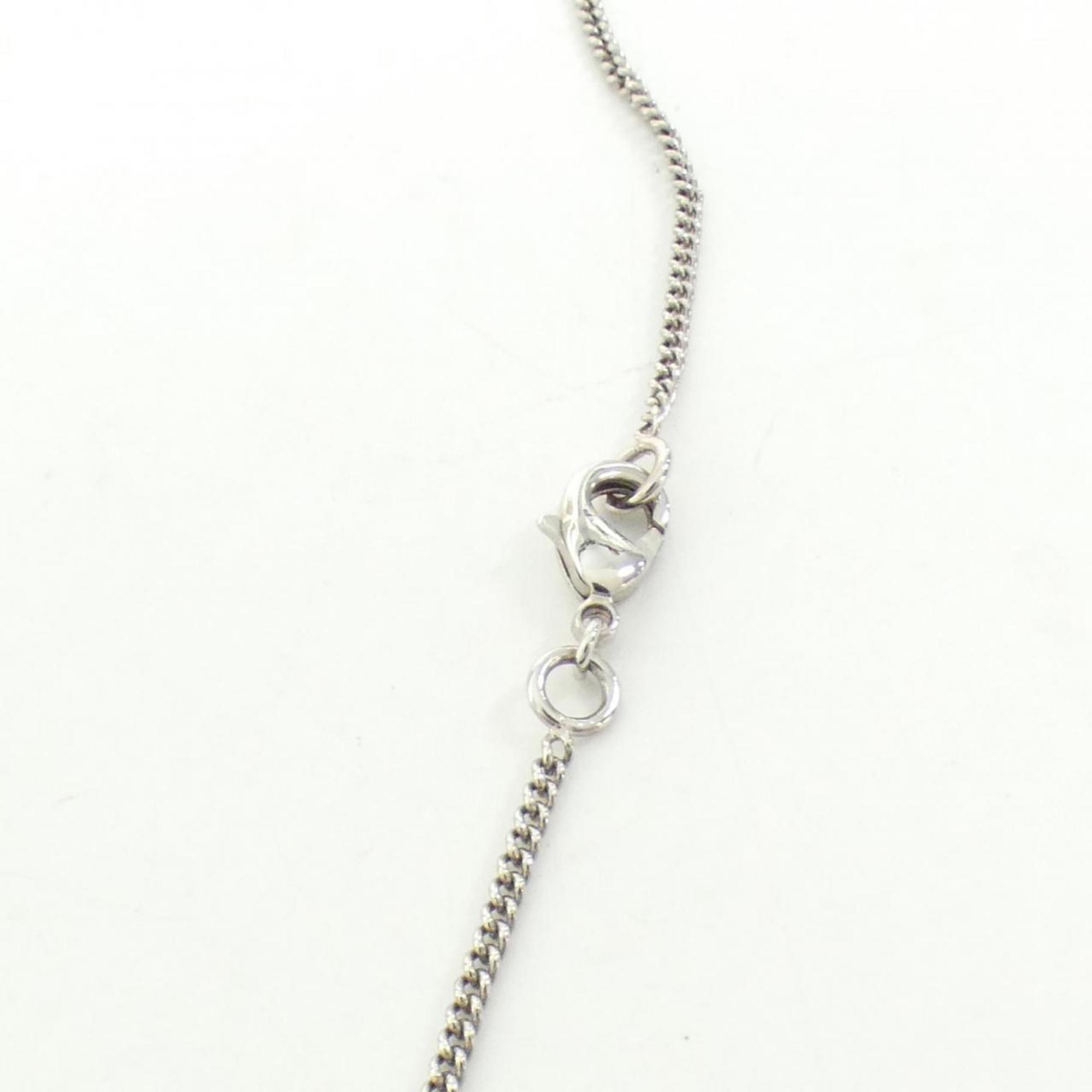 Pendant Necklace Sterling Silver with Crystal
