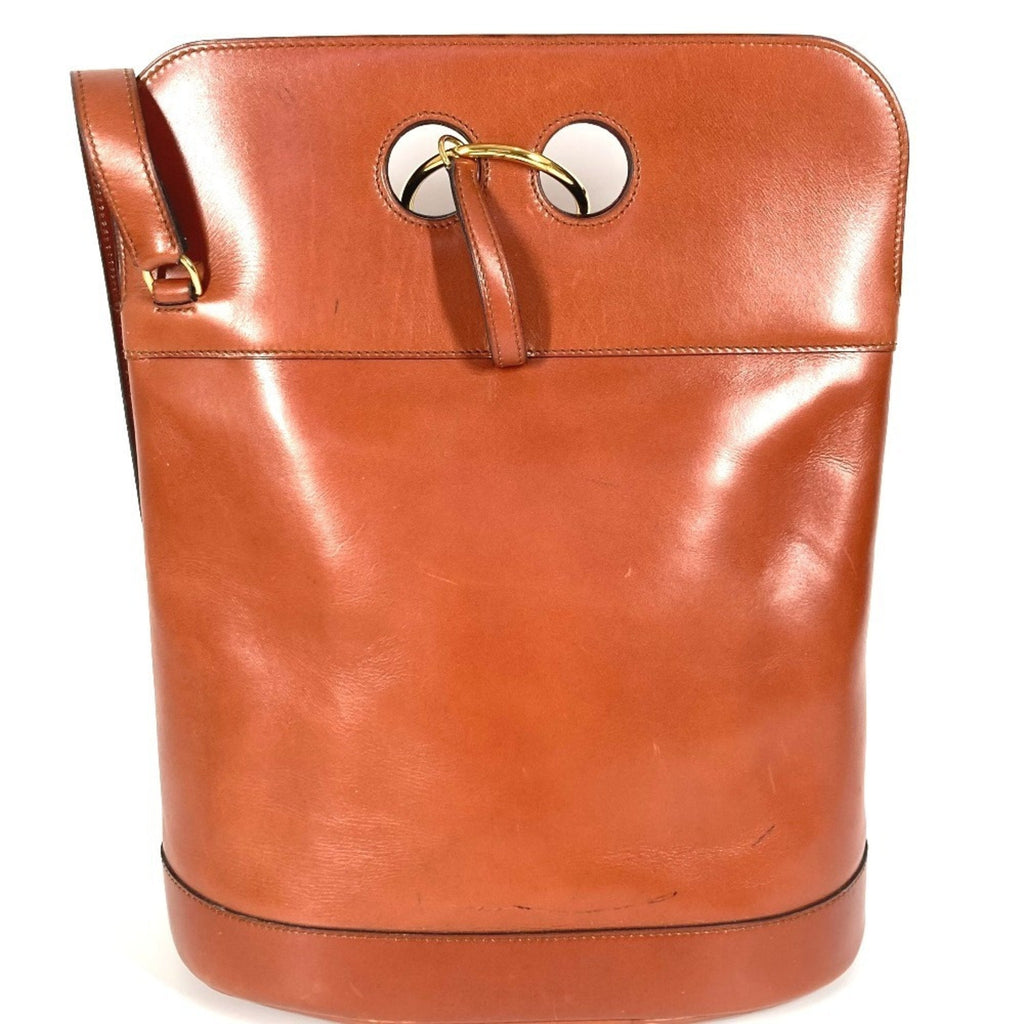 Vintage Looping Closure Saddle Bag Leather Medium