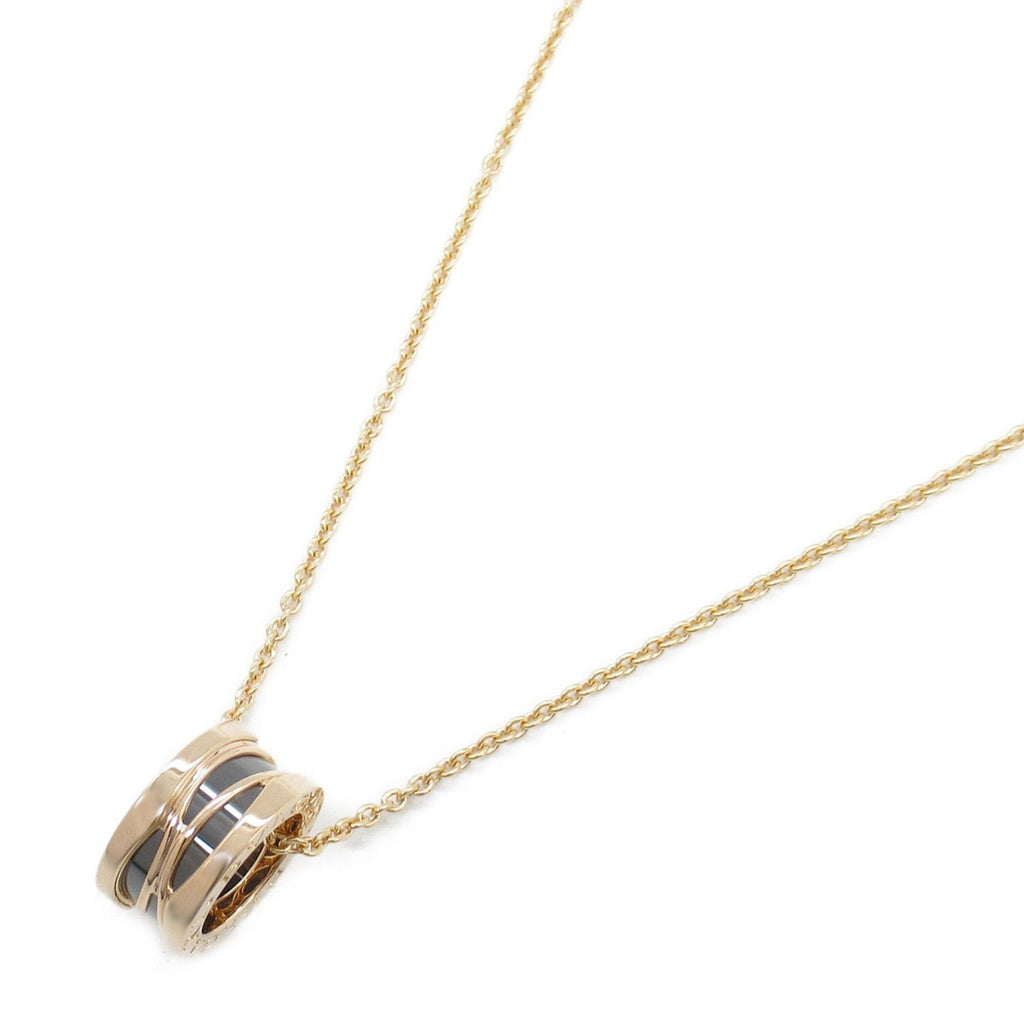 B.Zero1 Pendant Necklace Ceramic and 18K Rose Gold