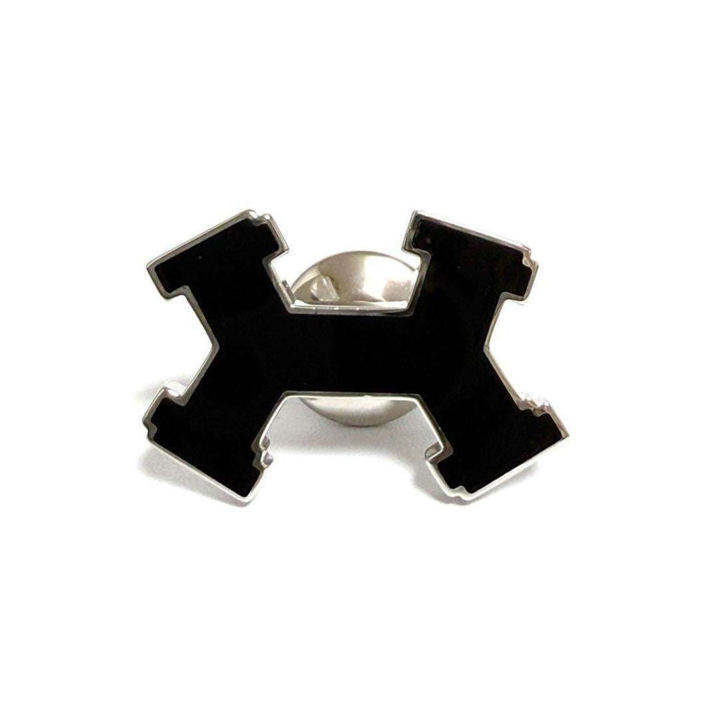 Street H Brooch Metal