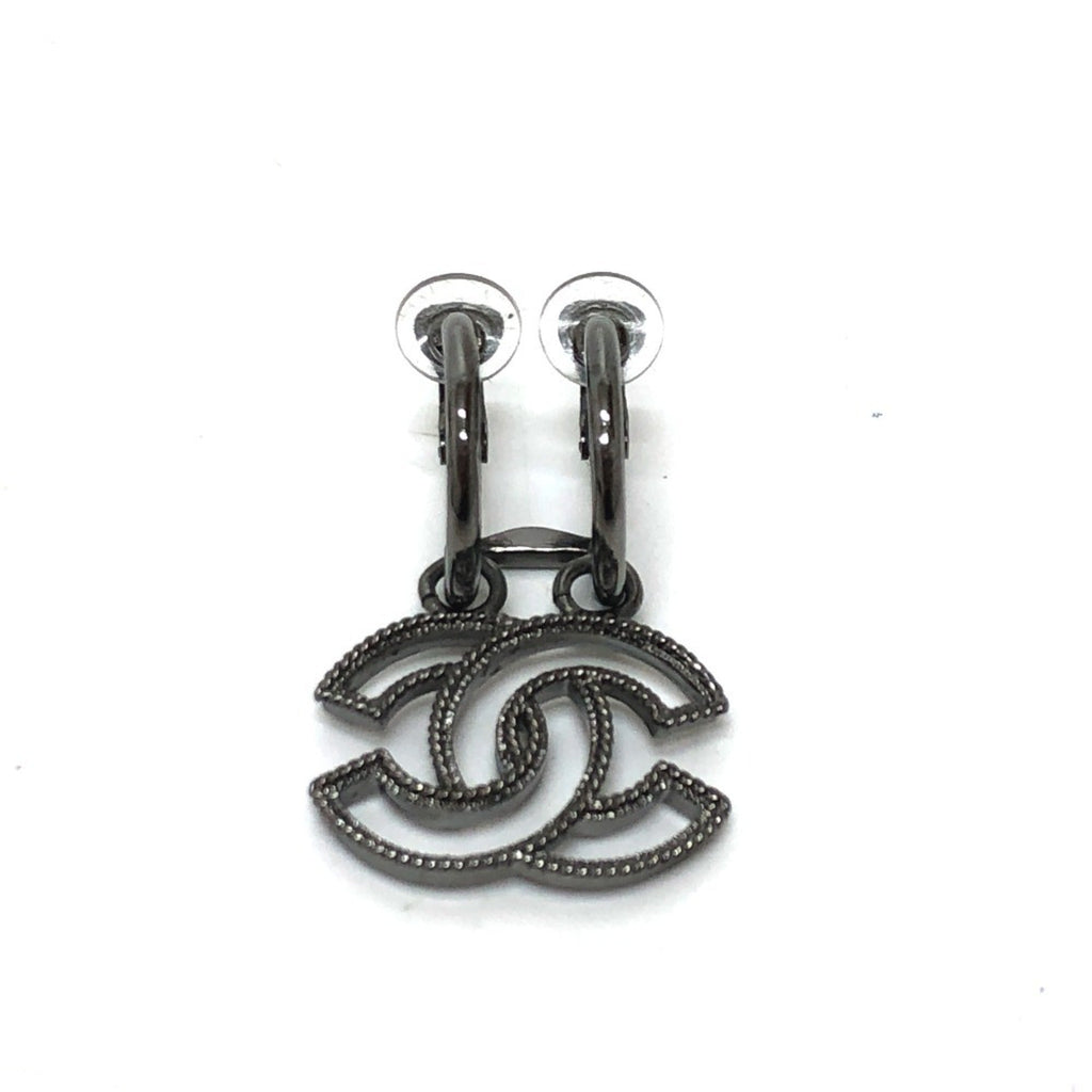 CC Logo Clip-On Earrings Metal