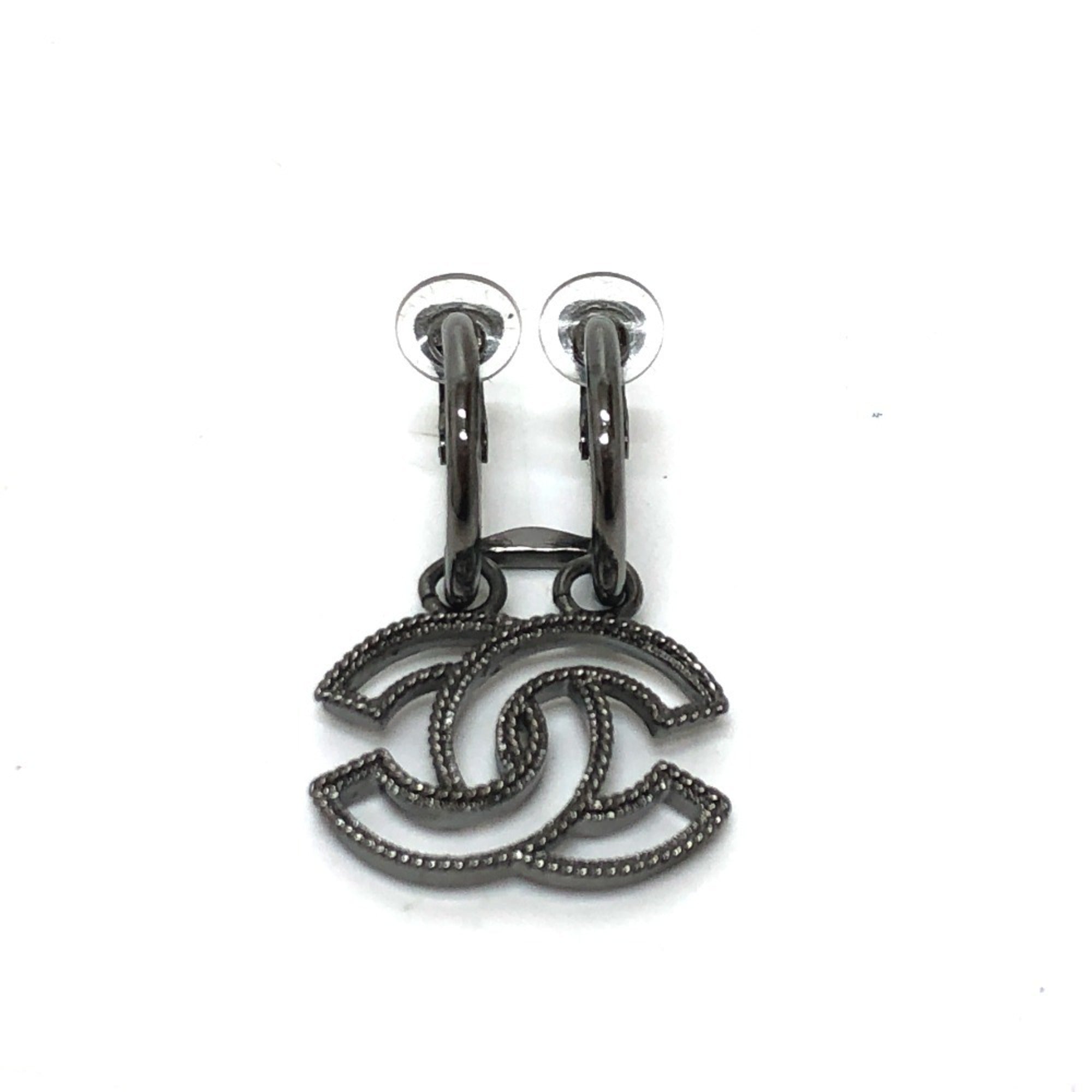 CC Logo Clip-On Earrings Metal