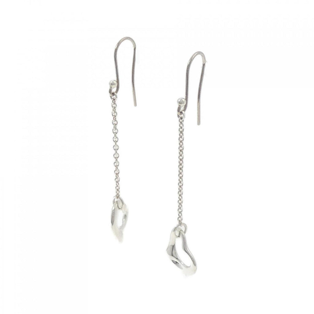 Open Heart Earrings Sterling Silver 37.8mm Sterling Silver