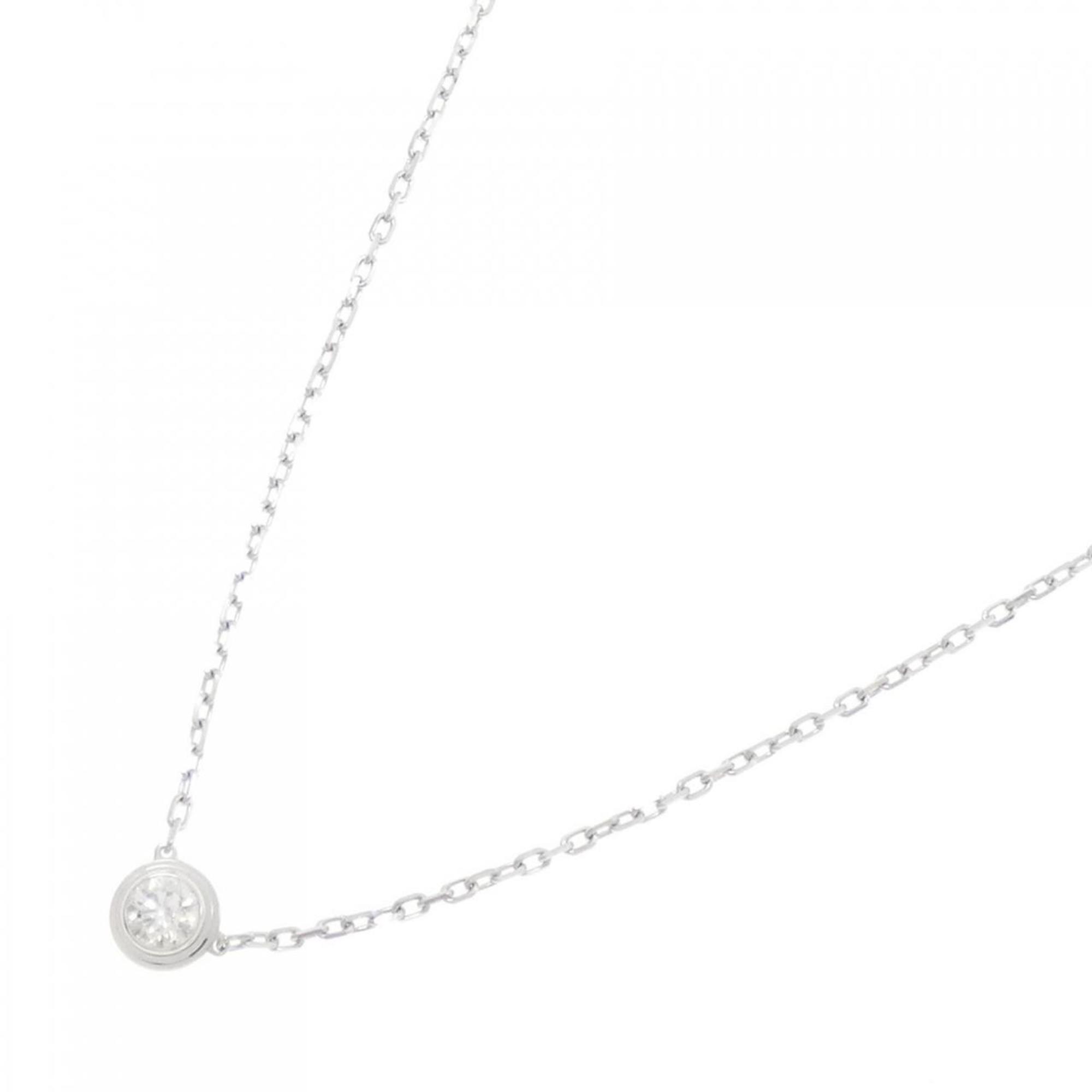 D'Amour Pendant Necklace 18K White Gold Large