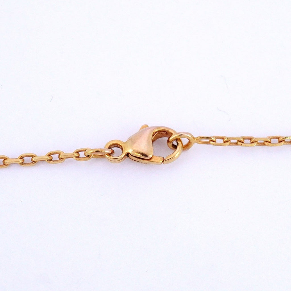 Mini Pop Ash Pendant Necklace Gold