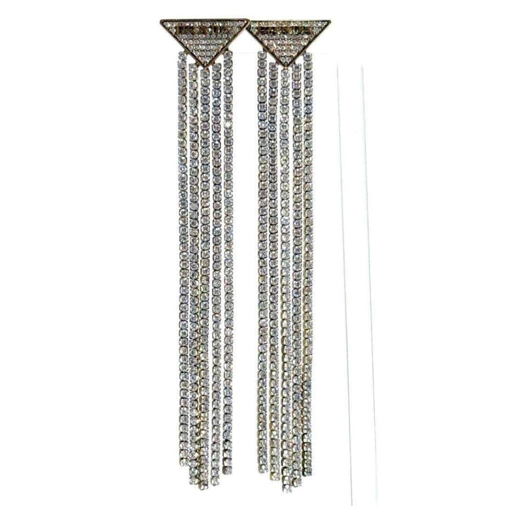 Earrings Crystal Palladium and Sterling Silver