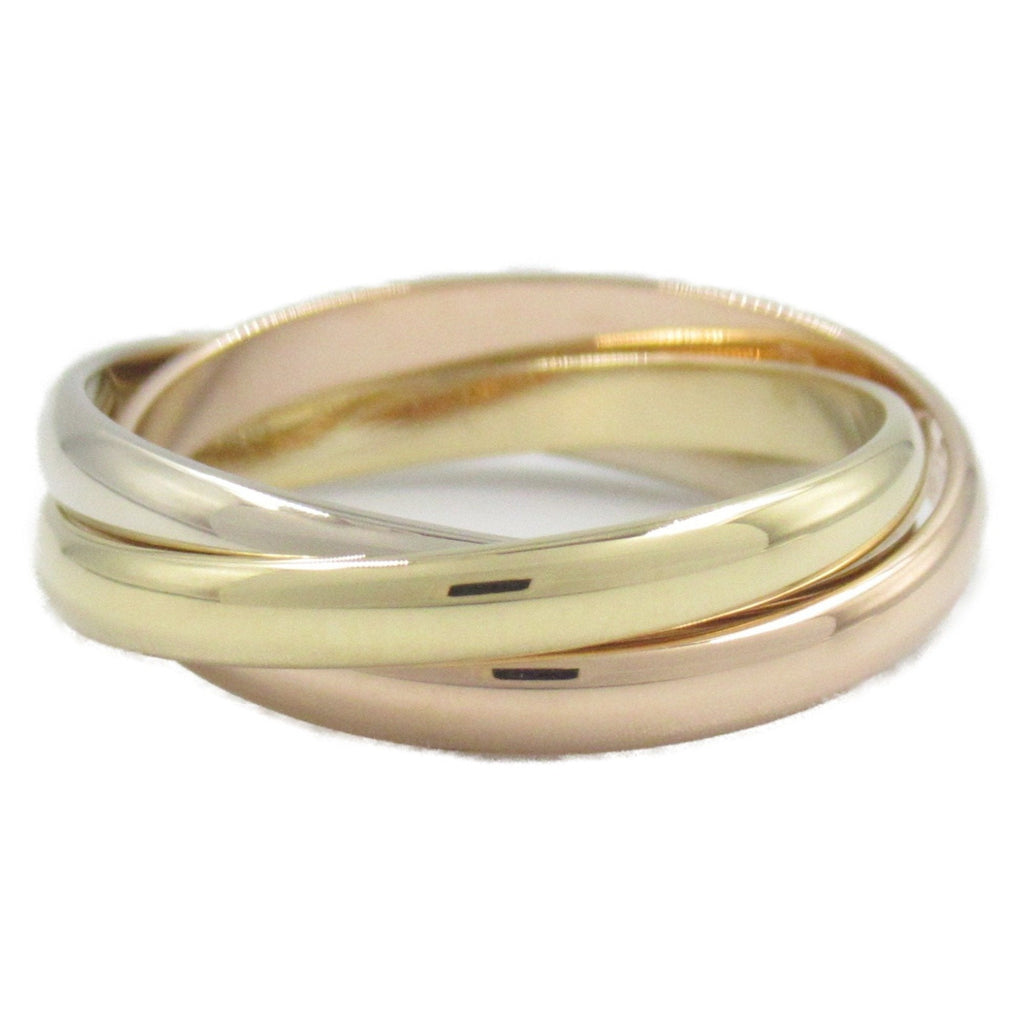 Vendome Louis Cartier Band Ring 18K Tricolor Gold