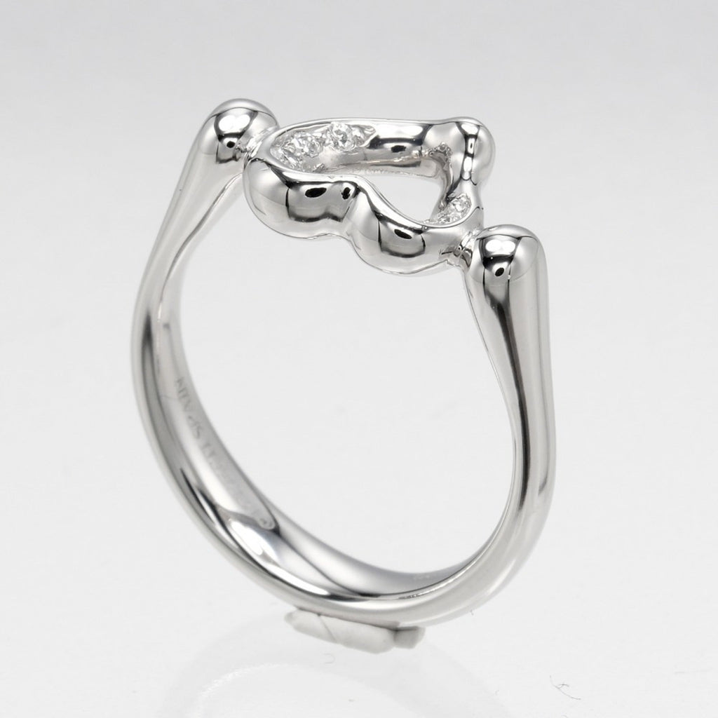 Open Heart Ring Platinum 8.1mm