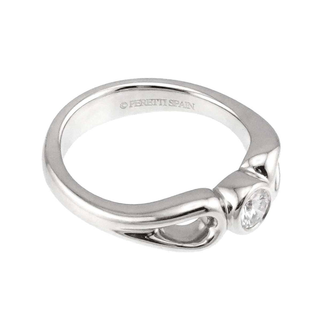 Double Teardrop Diamond Ring Platinum