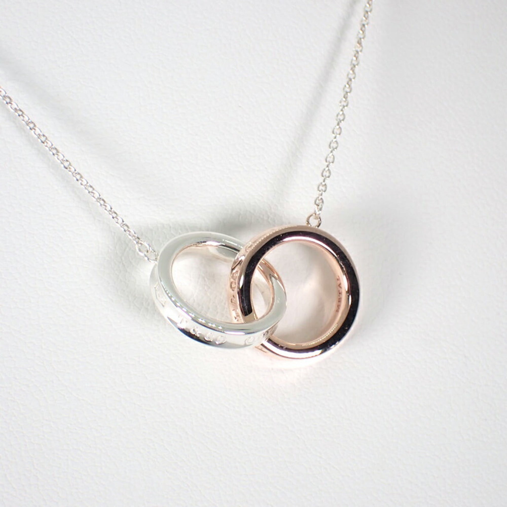 Pendant Necklace Metal and Sterling Silver 1837 Interlocking Circle