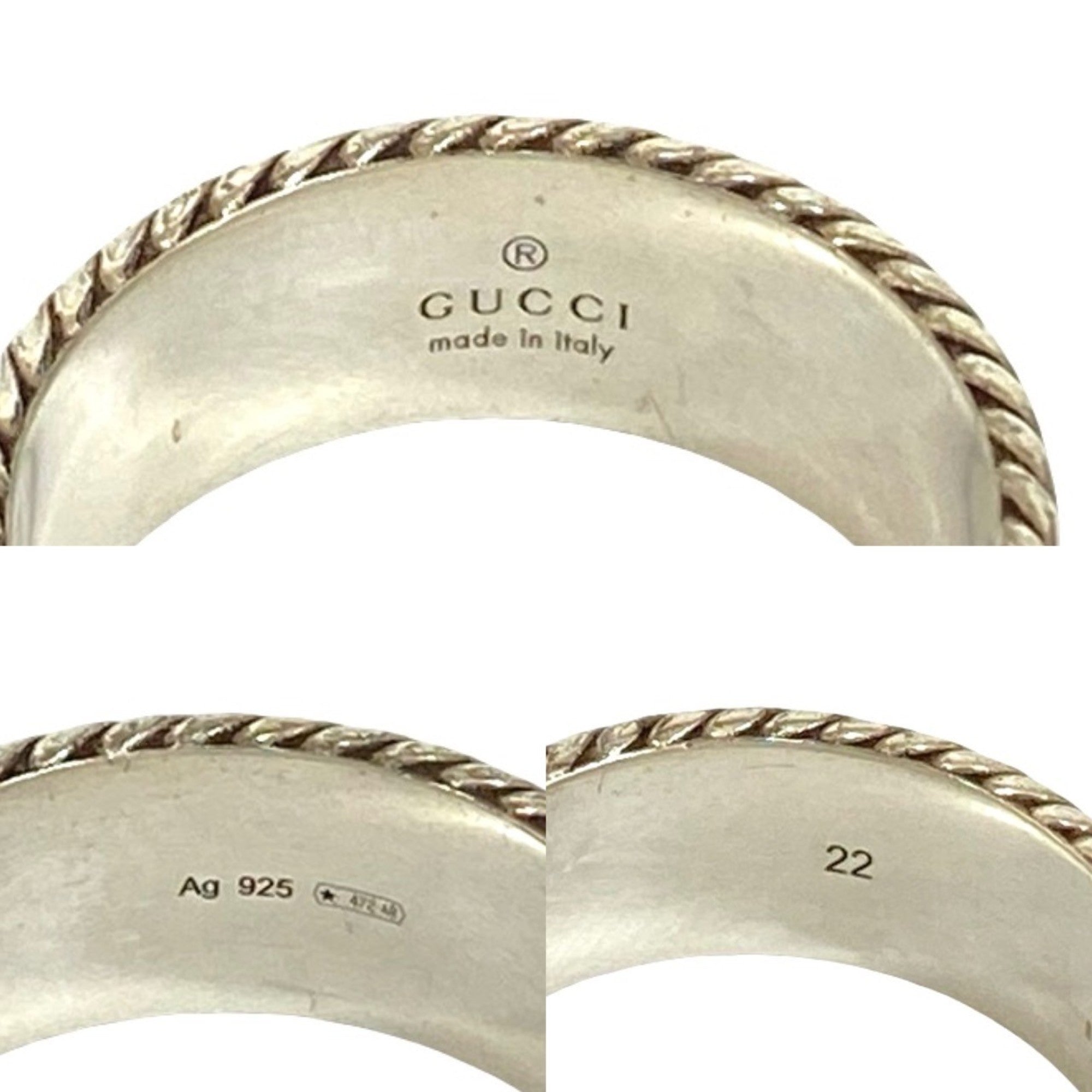 Double G Wide Ring Sterling Silver