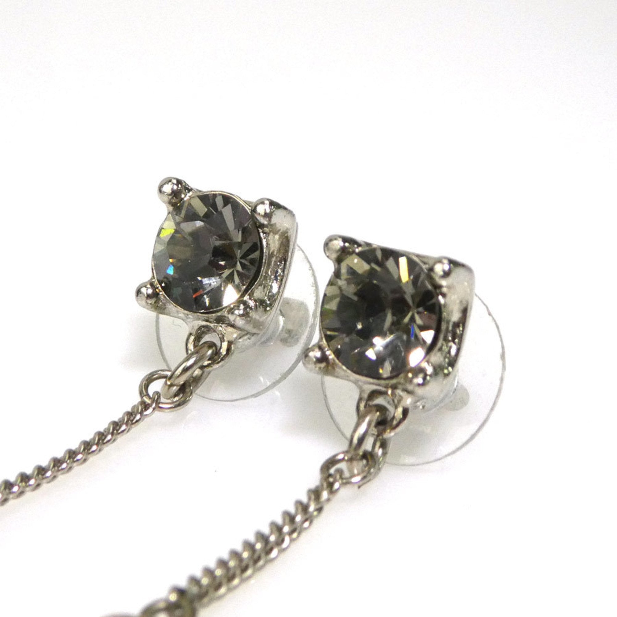 CC Logo Earrings Silver-Tone Metal Silver-Tone Metal