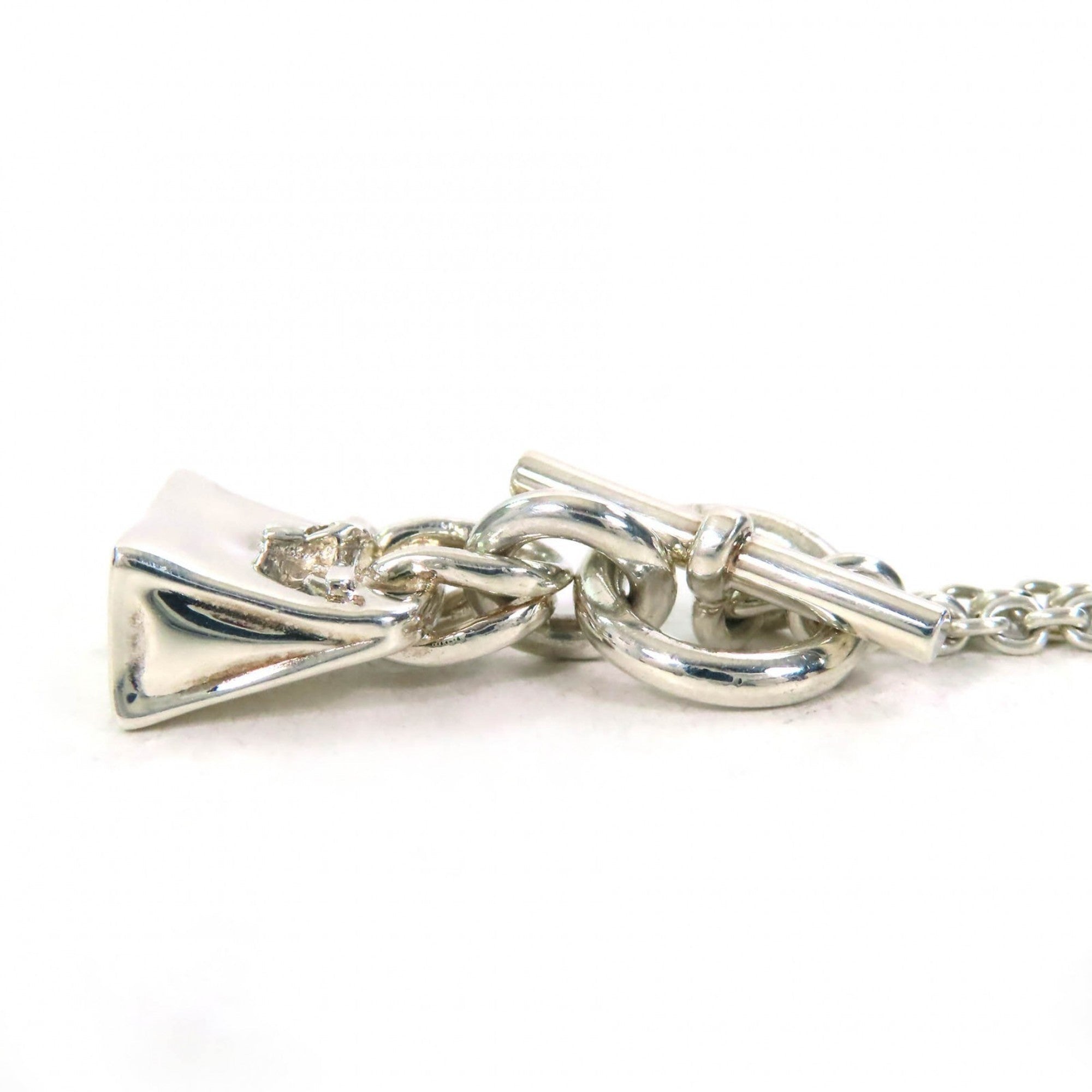 Mini Birkin Amulet Pendant Necklace Sterling Silver