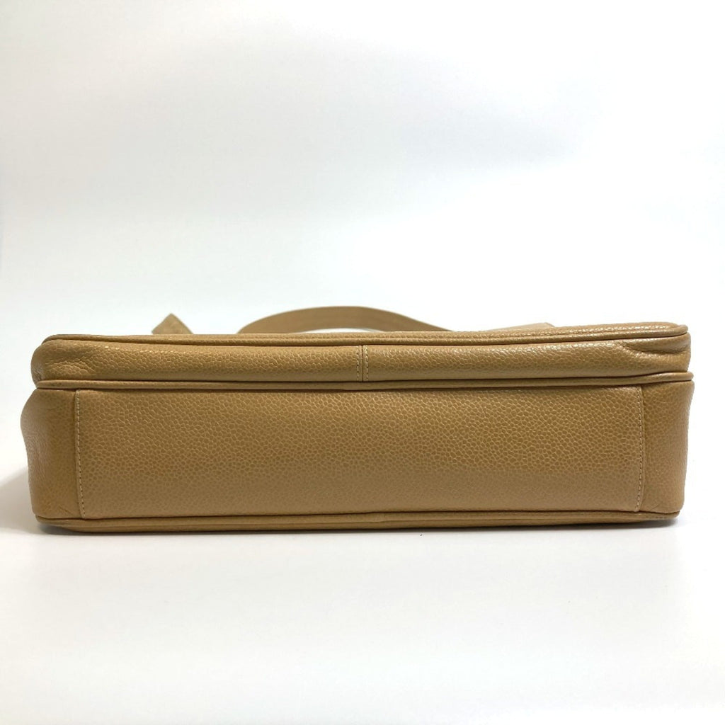 Vintage Front Pocket Tote Caviar Small