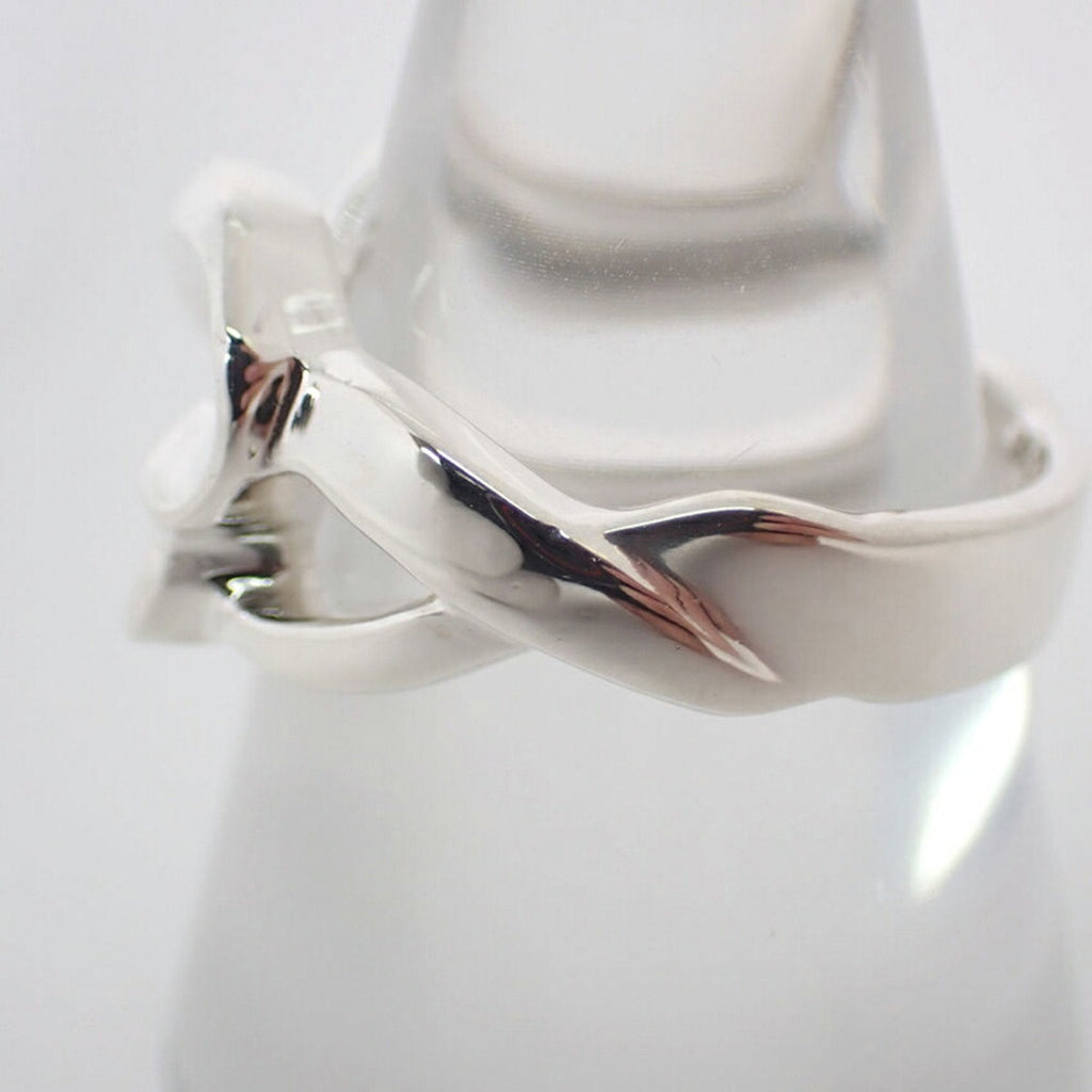 Double Loving Heart Ring Sterling Silver