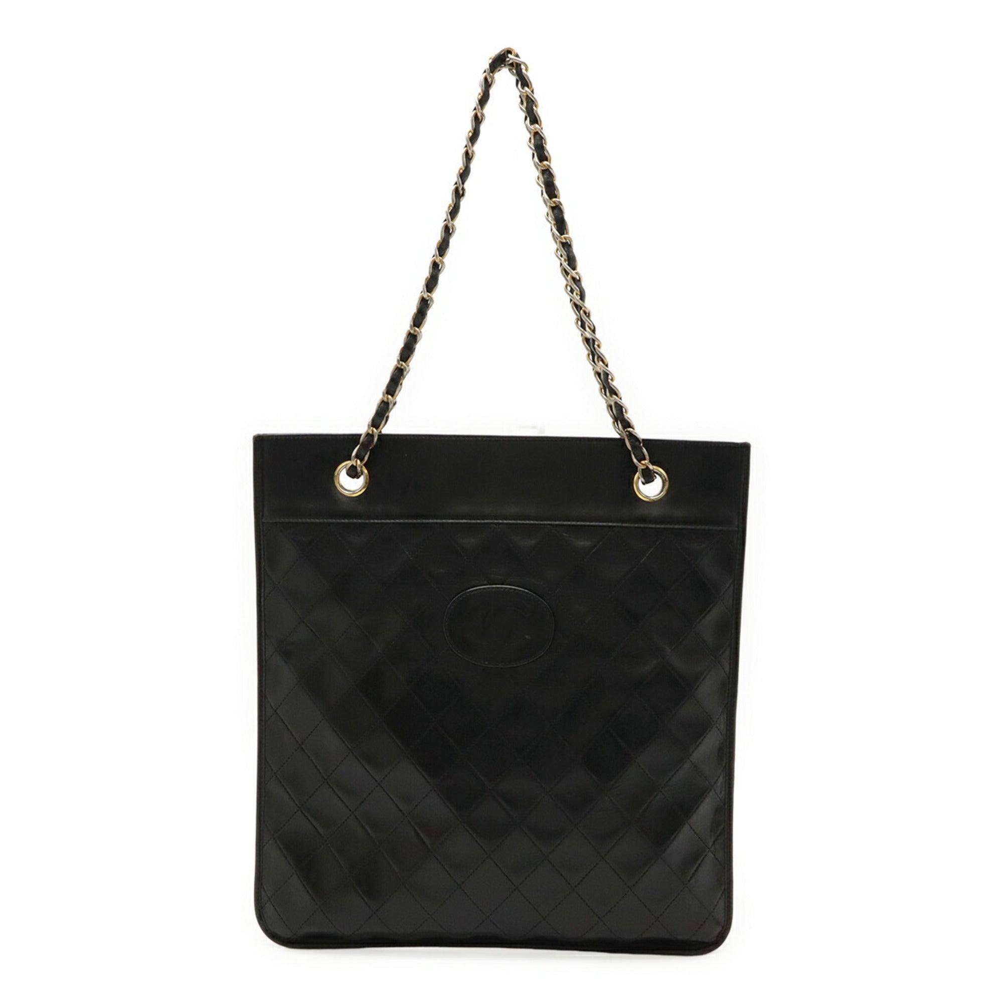 Vintage Shopping Tote Quilted Leather Medium