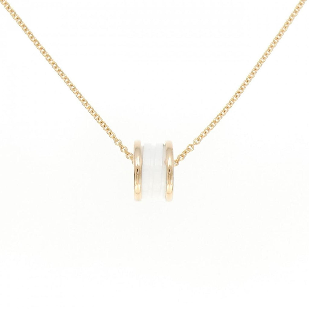 B.Zero1 Pendant Necklace Ceramic and 18K Rose Gold