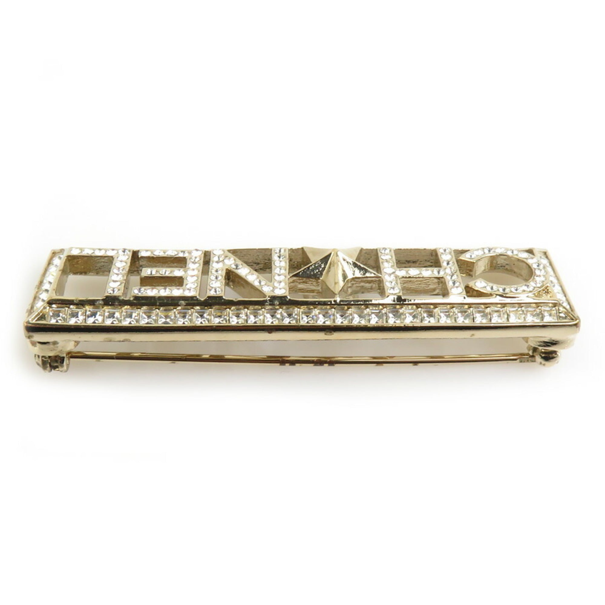 Brooch Metal and Rhinestone