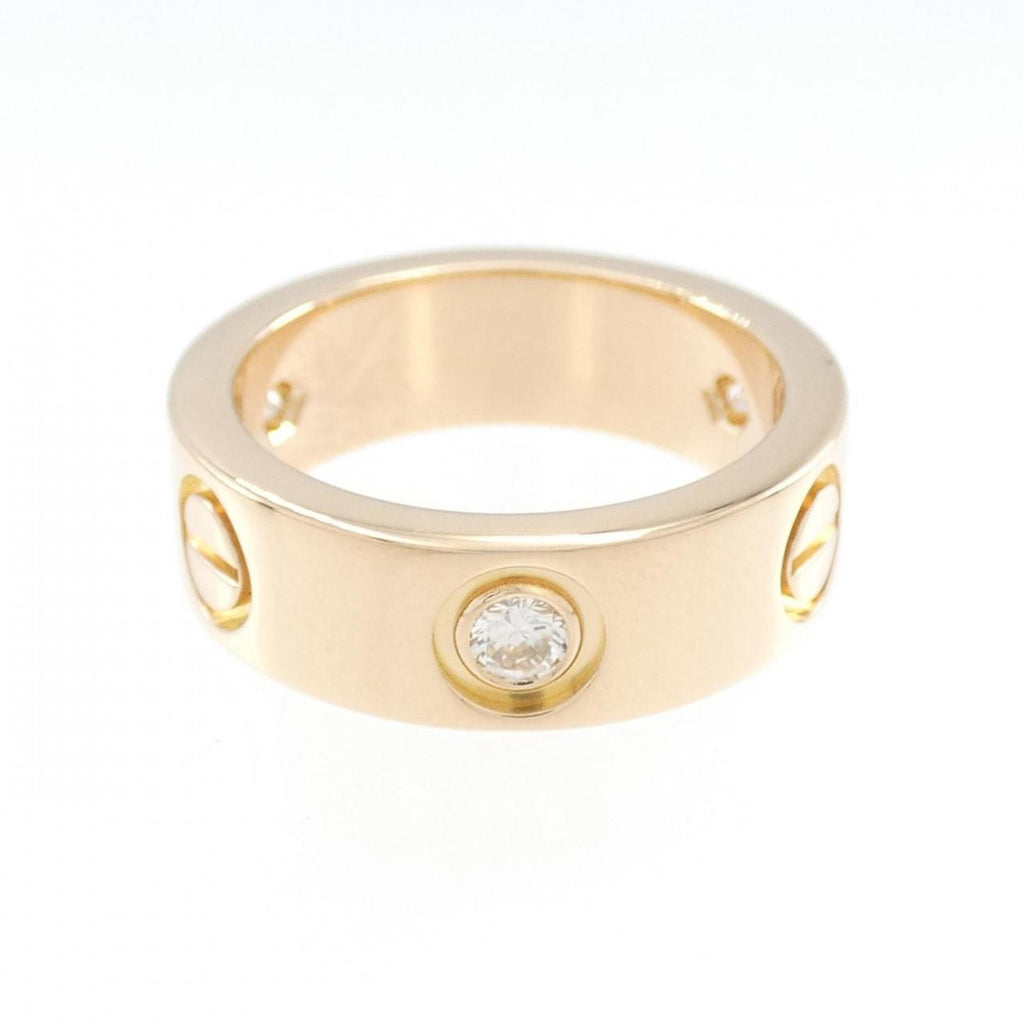 Band Ring 18K Rose Gold with Diamond