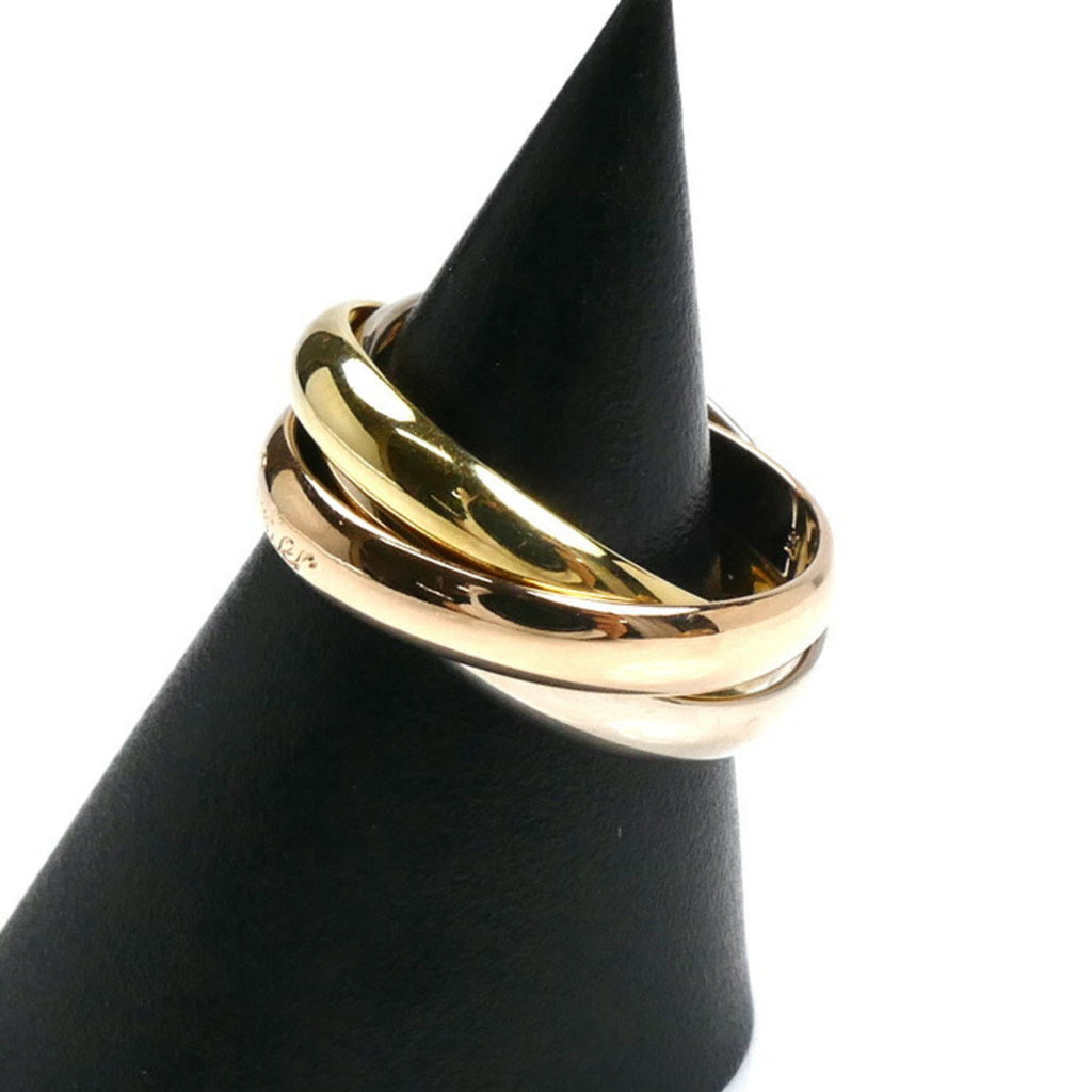 Vendome Louis Cartier Band Ring 18K Tricolor Gold