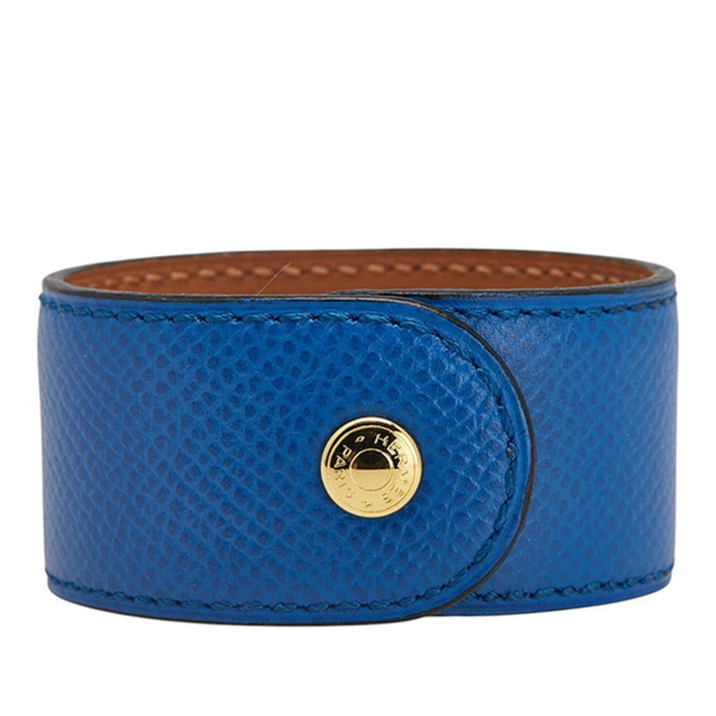 Medor Bracelet Leather Blue and Gold