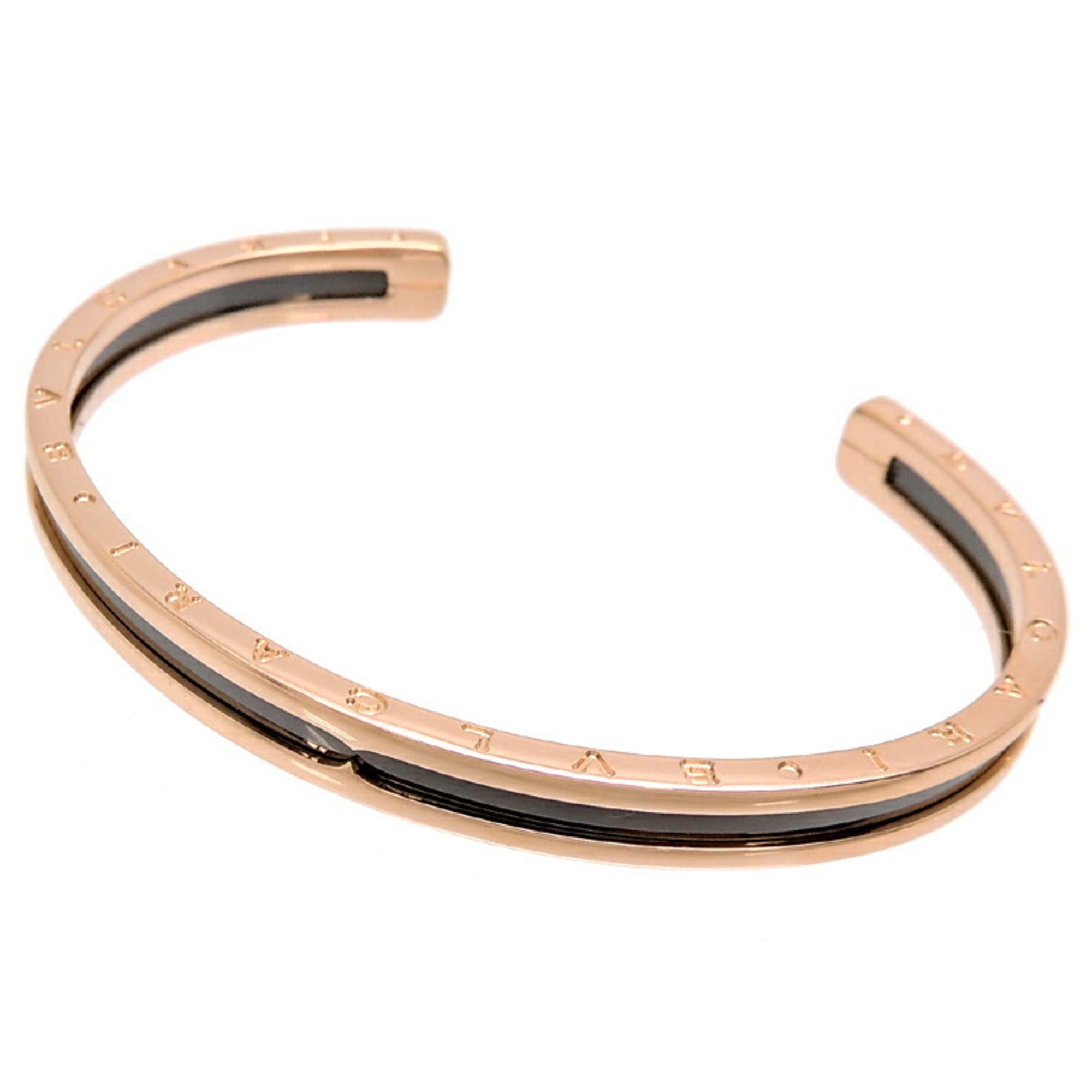 B.Zero1 Bangle Aluminum and 18K Rose Gold Bracelet