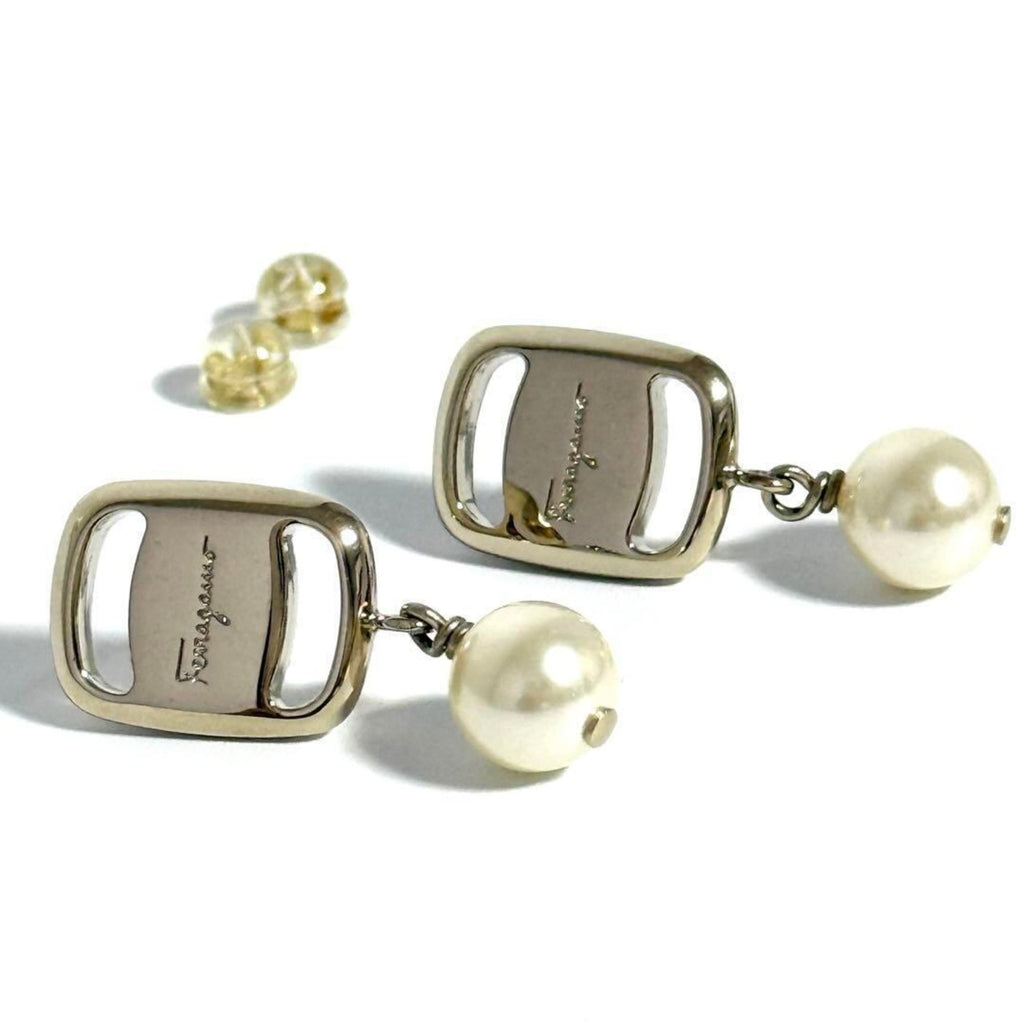 Pearl Earrings Metal