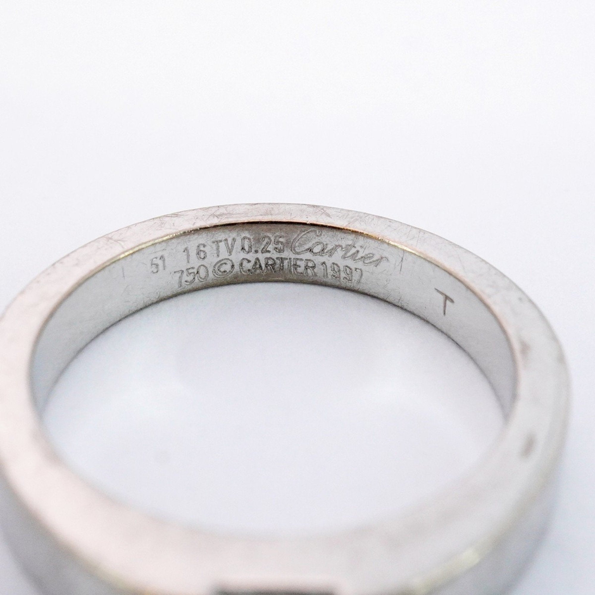 Band Ring 18K White Gold with Diamond