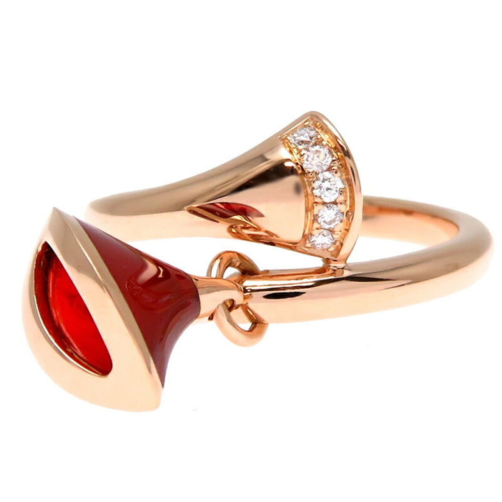 Diva Dream Ring 18K Rose Gold With Carnelian and Diamond