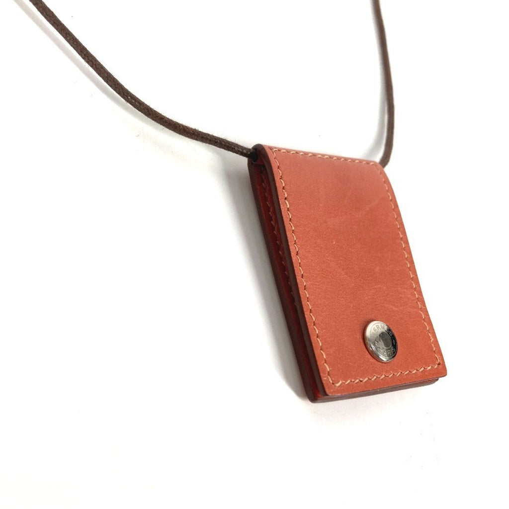 Pendant Necklace Leather Pink