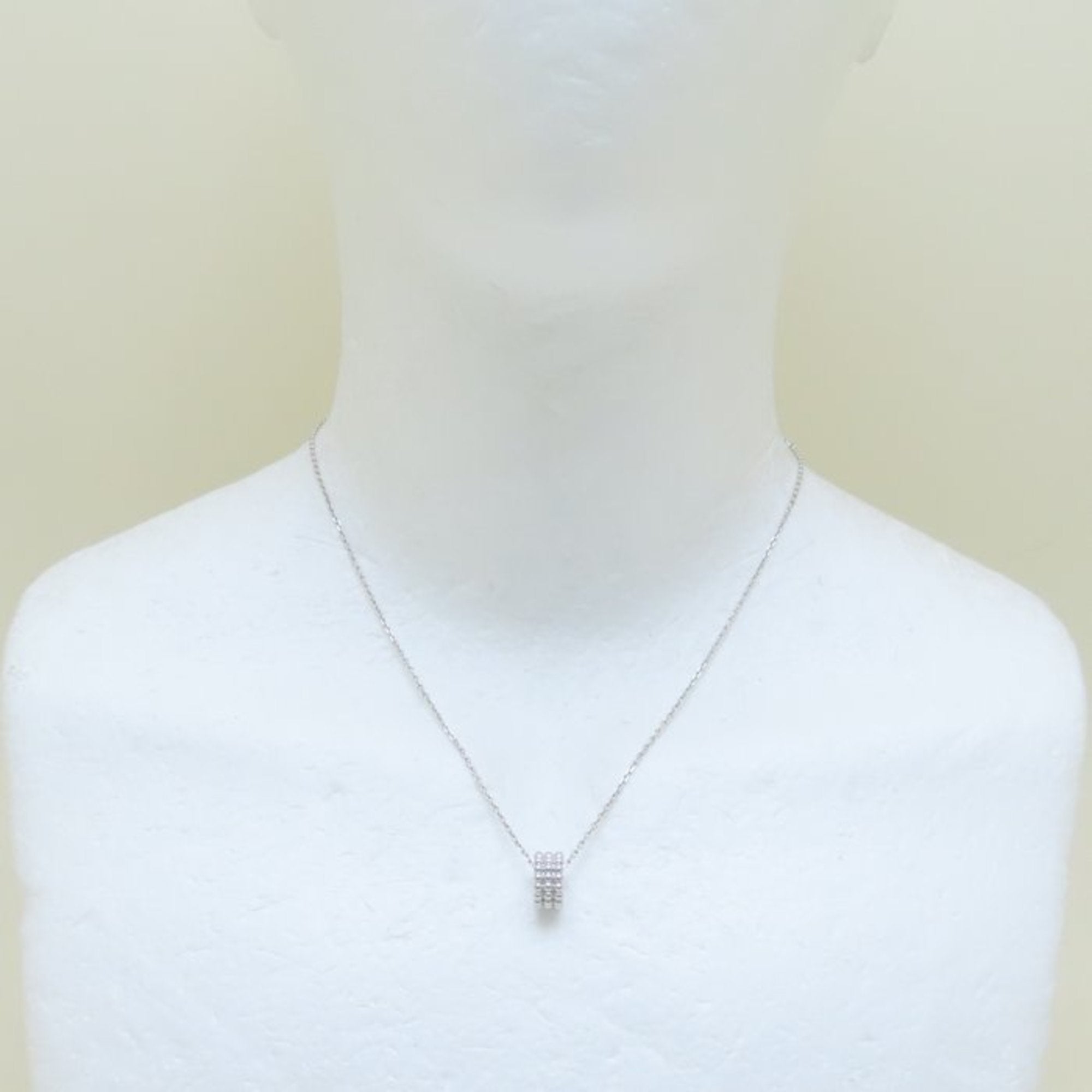 Perlee Pendant Necklace 18K White Gold