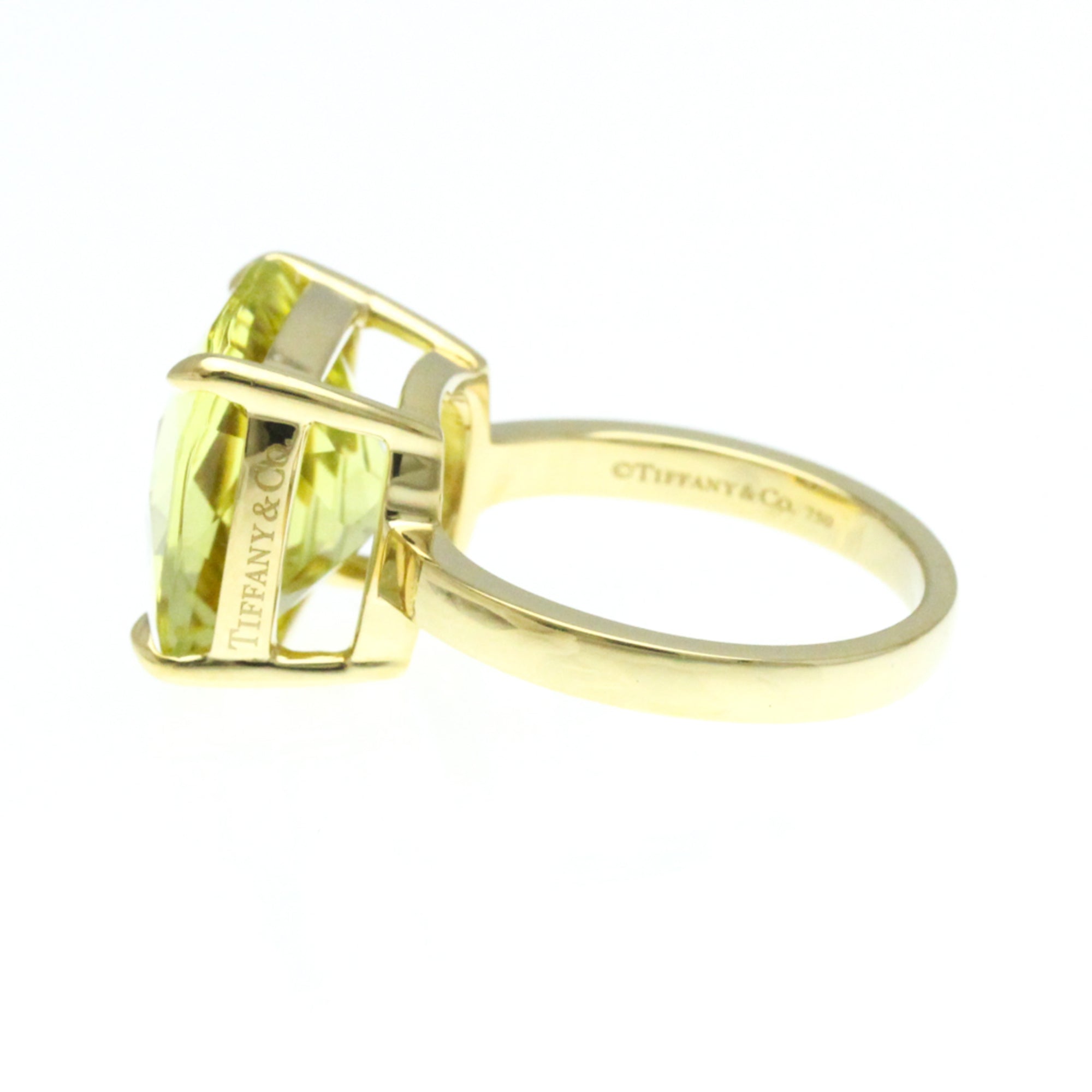 Sparkler Quartz Watch 18K Yellow Gold with Lemon Quartz 7.5