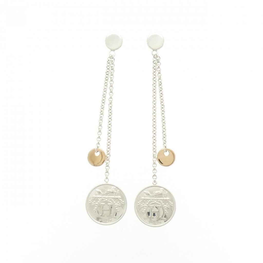 Earrings 18K Rose Gold and Sterling Silver
