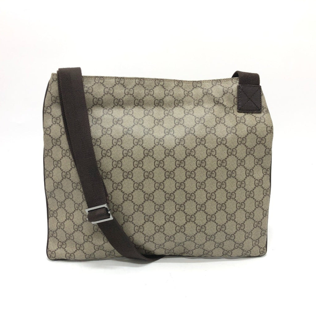 Zip Top Messenger Bag GG Coated Canvas Large