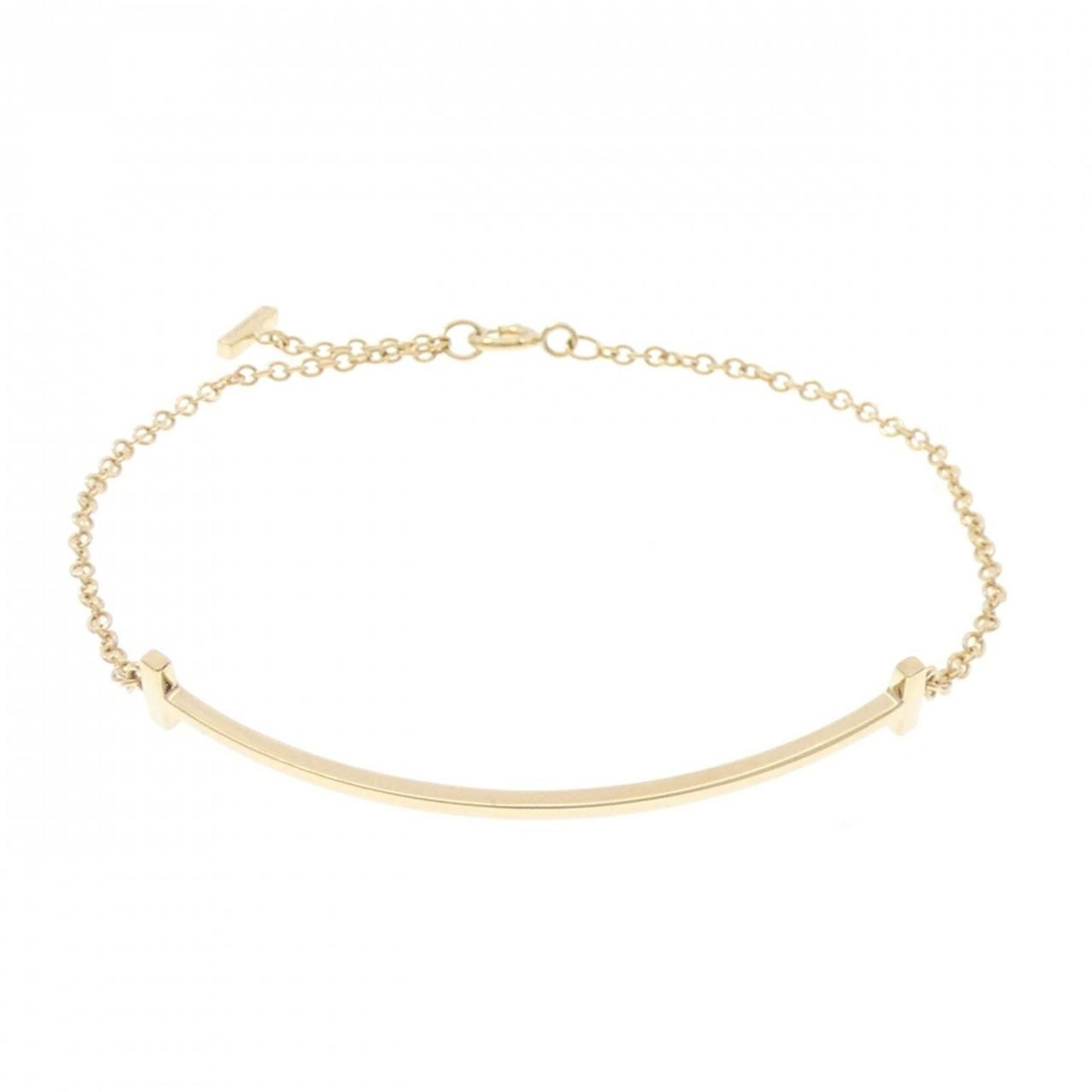 T Smile Pendant Necklace 18K Yellow Gold