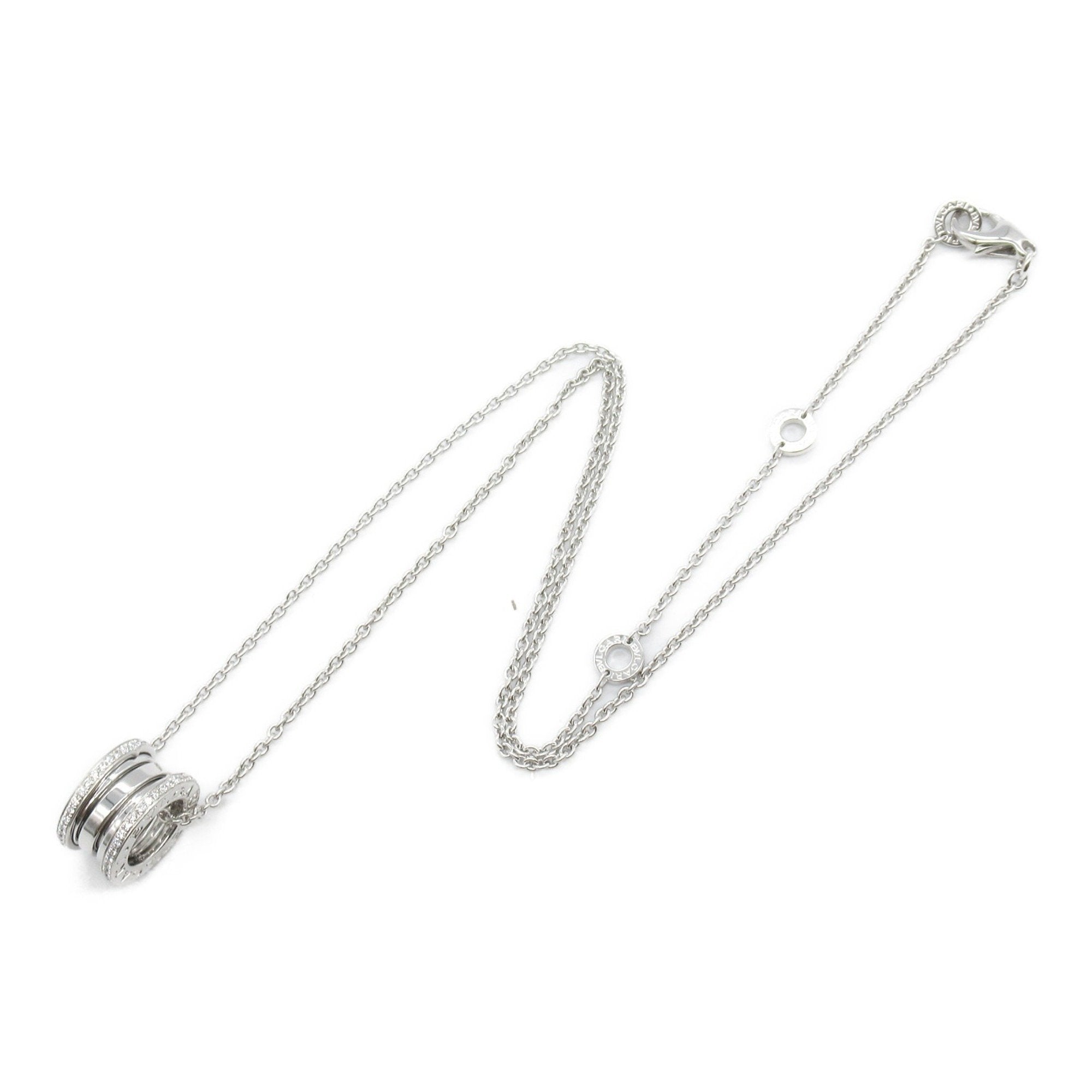 B.Zero1 Pendant Necklace 18K White Gold with Diamond
