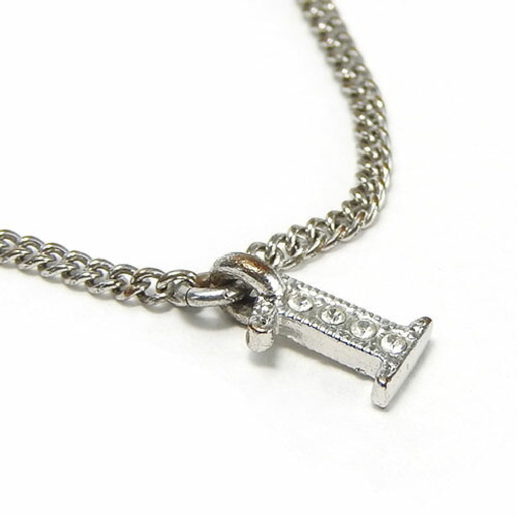 Charm Bracelet Metal Silver With Rhinestone