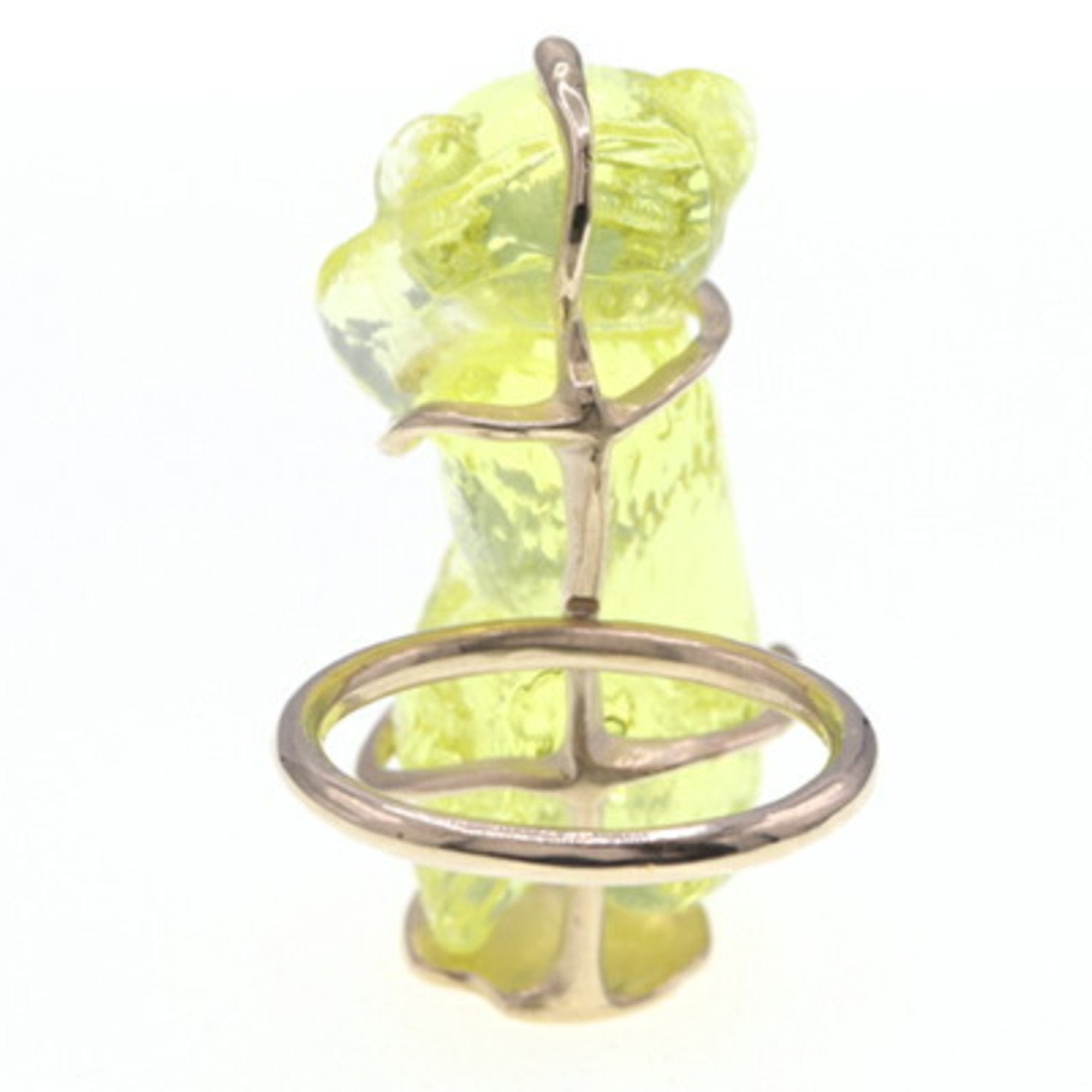 Band Ring Metal and Plastic Yellow