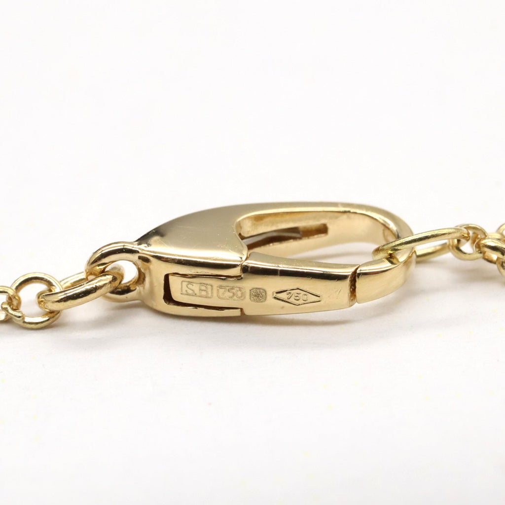 Pendant Necklace 18K Yellow Gold with Onyx